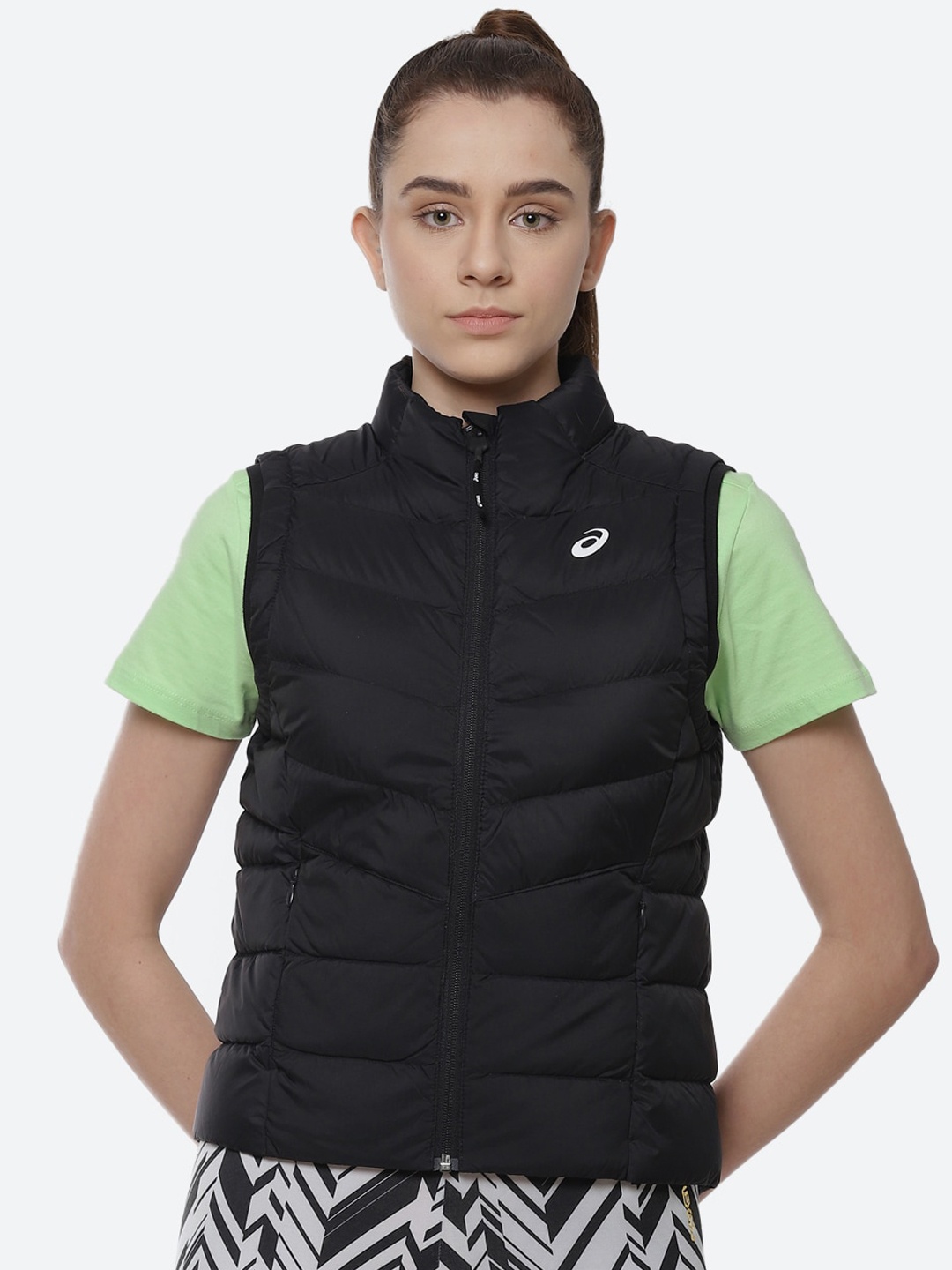 

ASICS Women Black Lightweight Down Padded Training Jacket