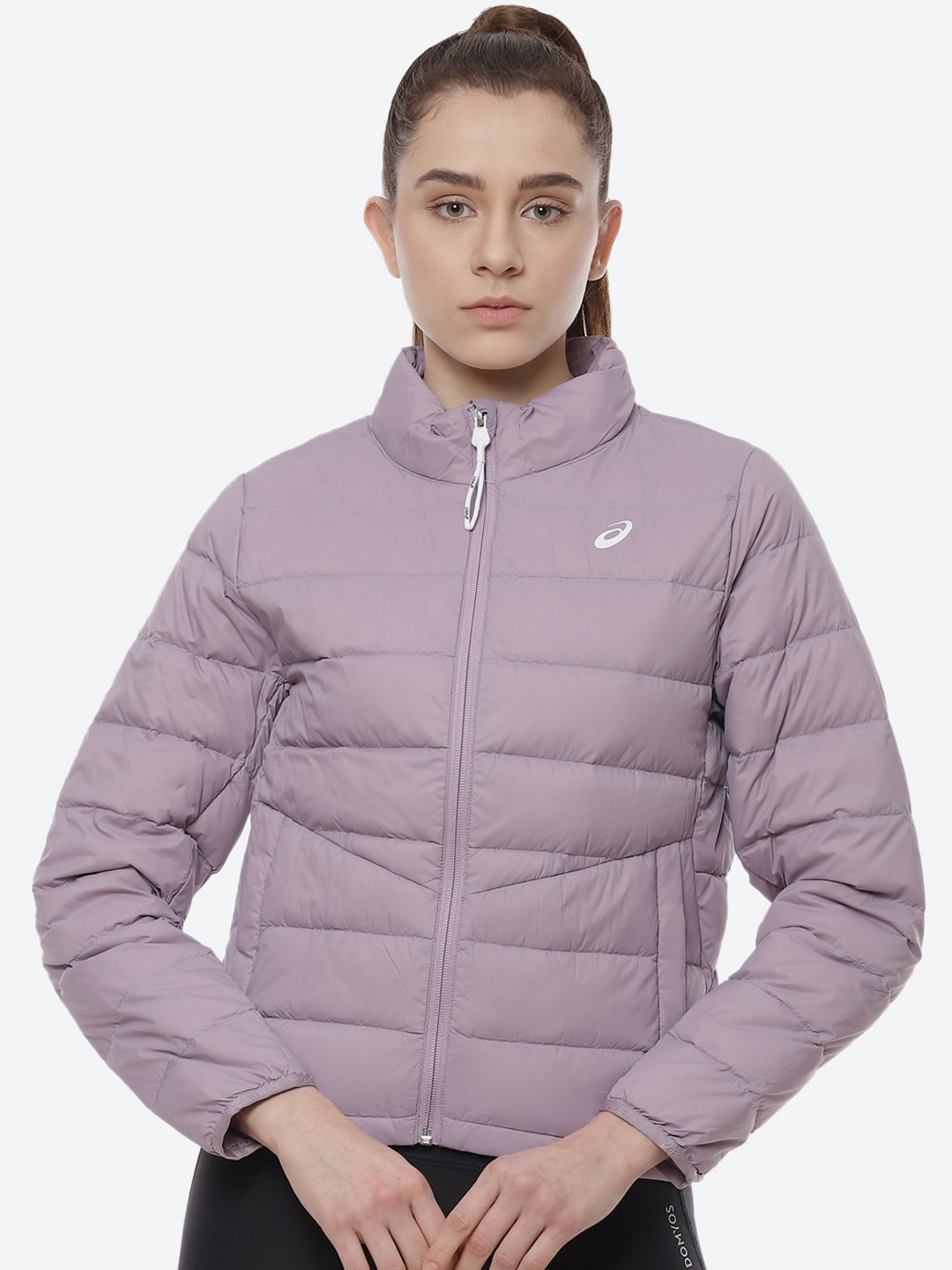 

ASICS Women Lavender Puffer Training Jacket LIGHTWEIGHT DOWN