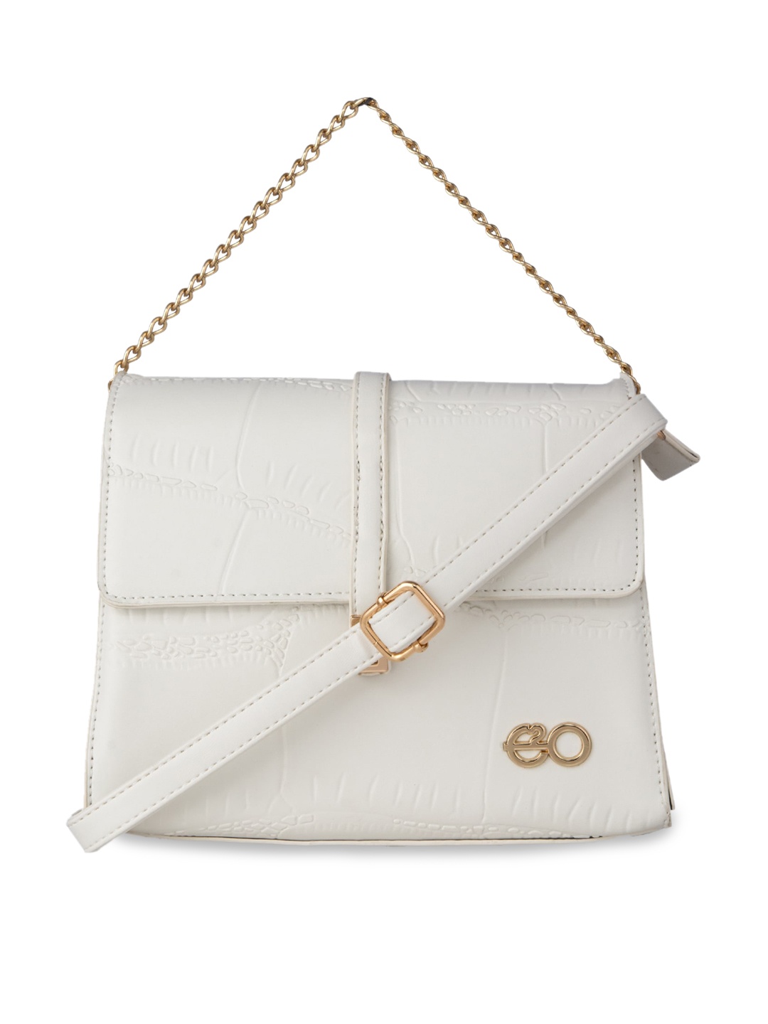 

E2O White PU Structured Sling Bag