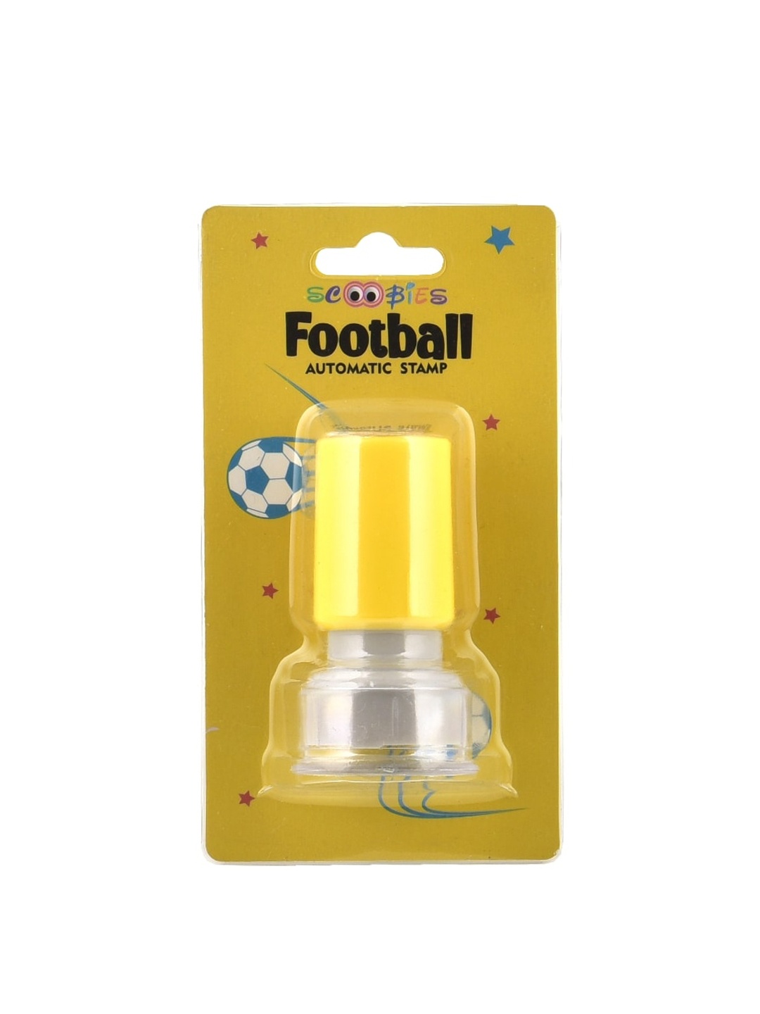 

SCOOBIES Yellow & Grey Football Stamp