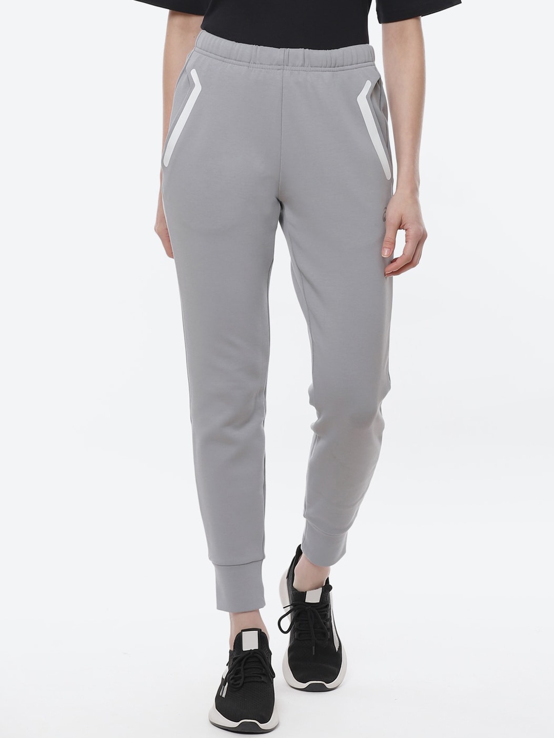 

ASICS Women Solid W Tech Knit Tapered Training Joggers, Grey