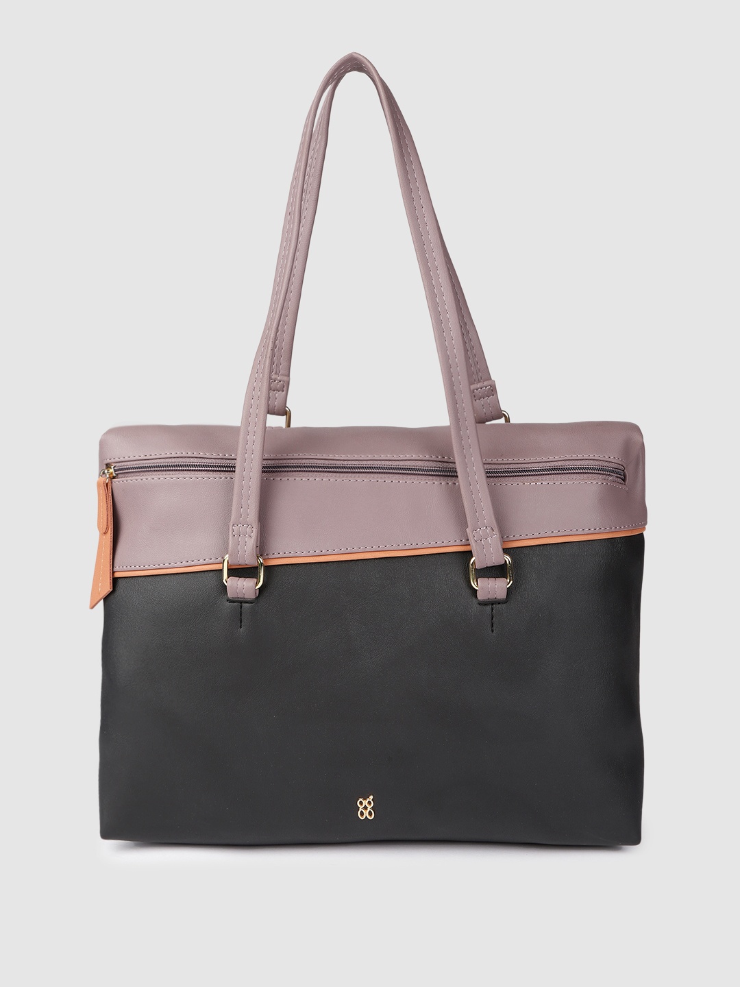 

Baggit Black & Pink Colourblocked Shoulder Bag