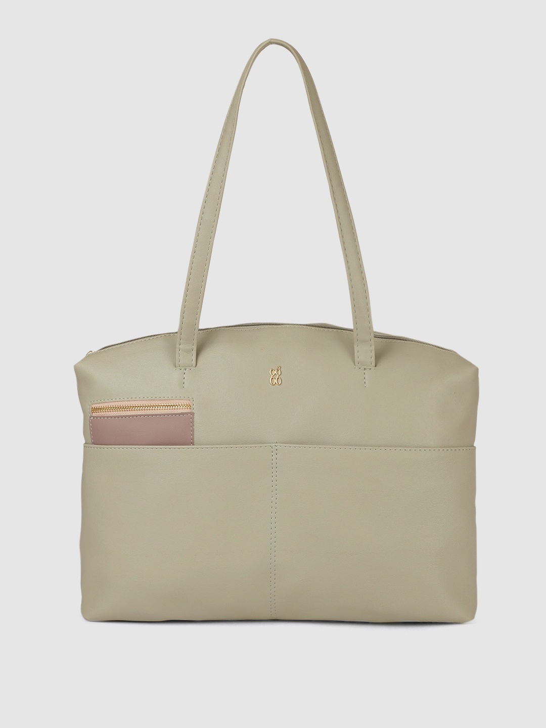 

Baggit Light Green Solid Shoulder Bag
