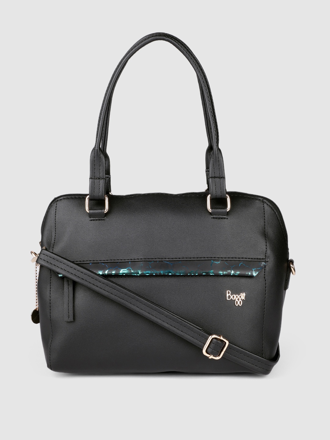 

Baggit Black Solid Shoulder Bag