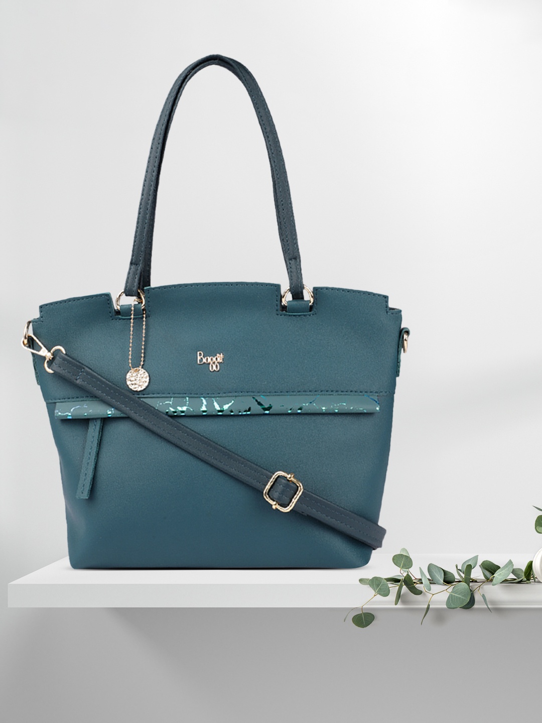 

Baggit Green Structured Shoulder Bag