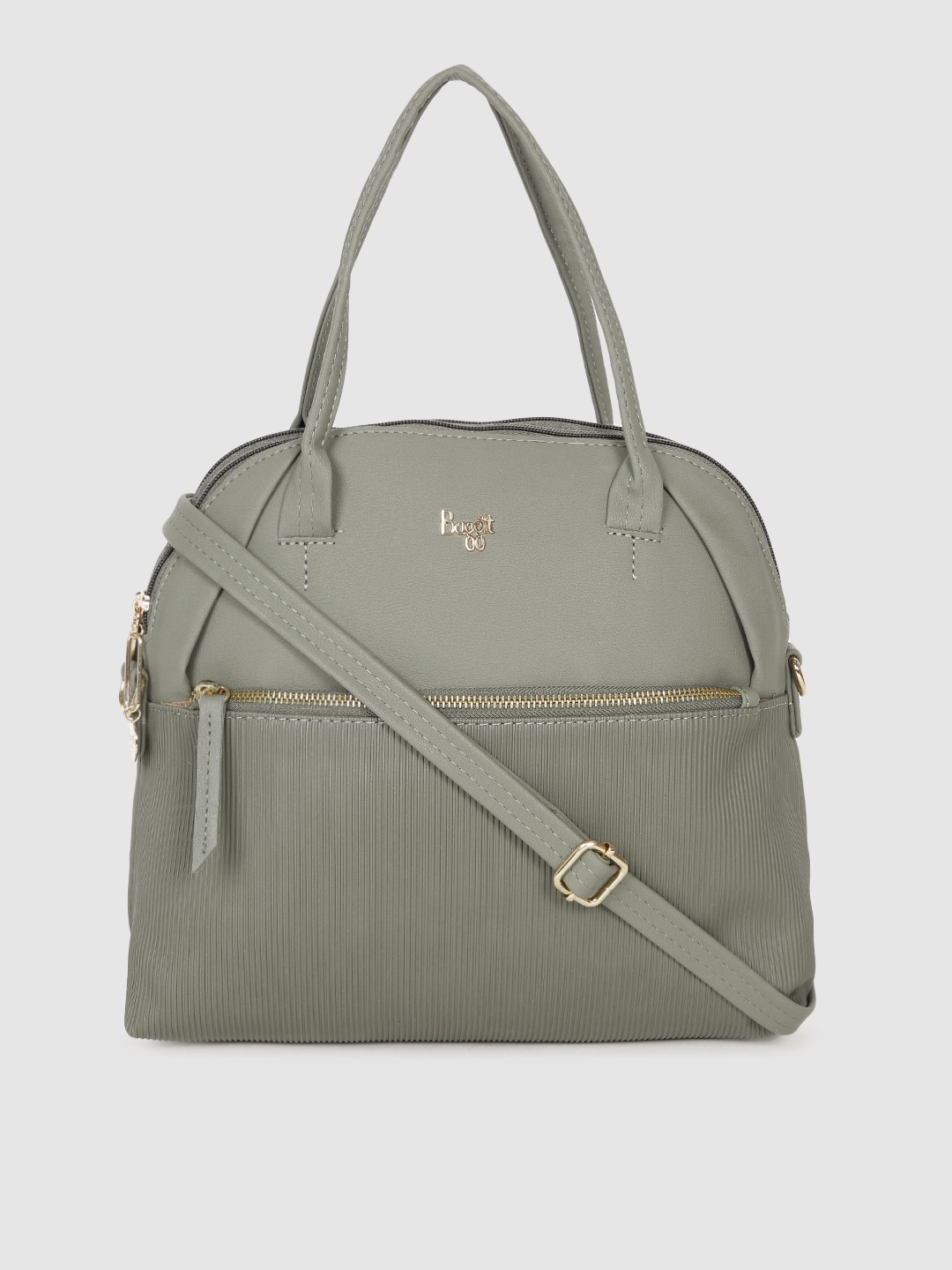 

Baggit Green Structured Handheld Bag