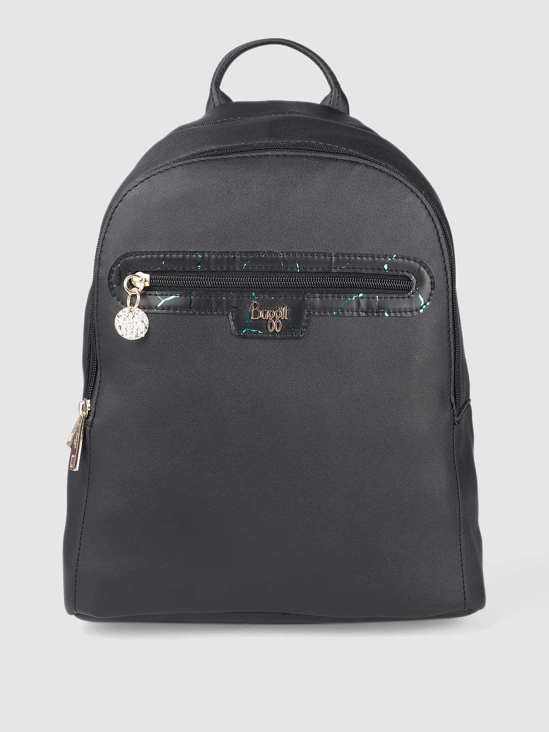 

Baggit Women Black Solid Backpack