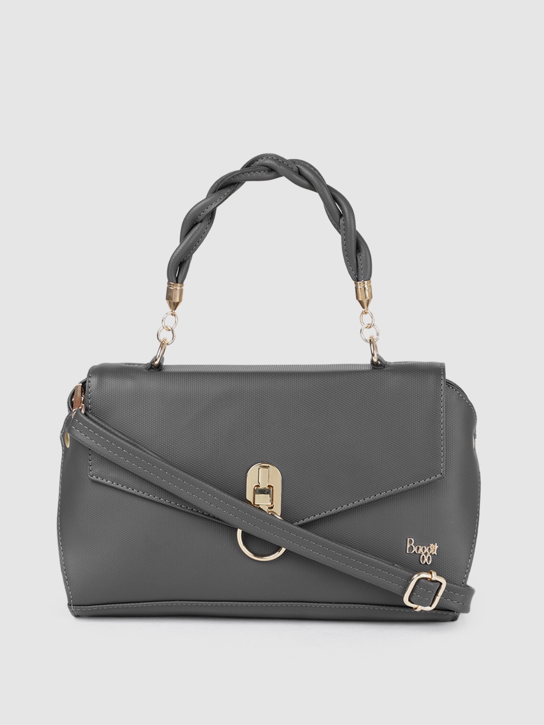 

Baggit Grey Solid Satchel