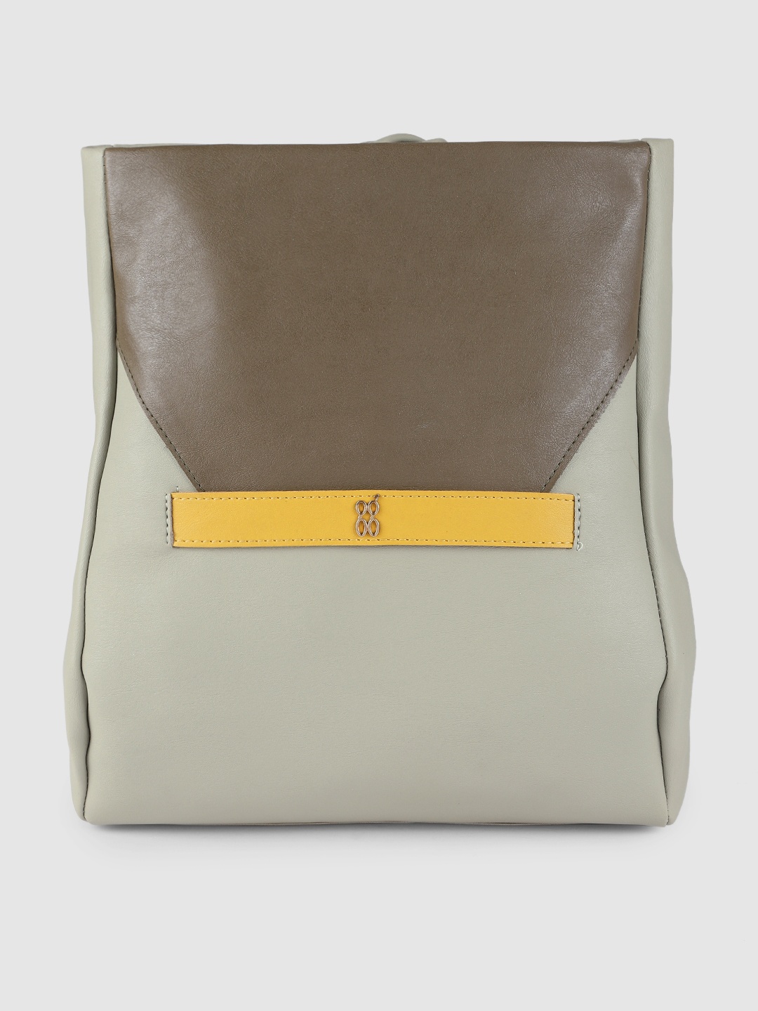 

Baggit Mint & Olive Green Regular Structured Shoulder Bag with Applique & Back Strap