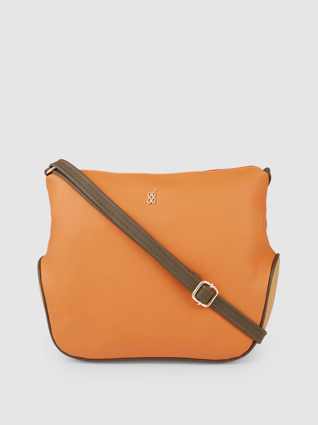 

Baggit Yellow Solid Sling Bag