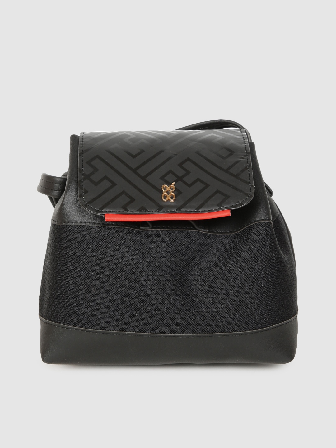 

Baggit Black Textured Sling Bag