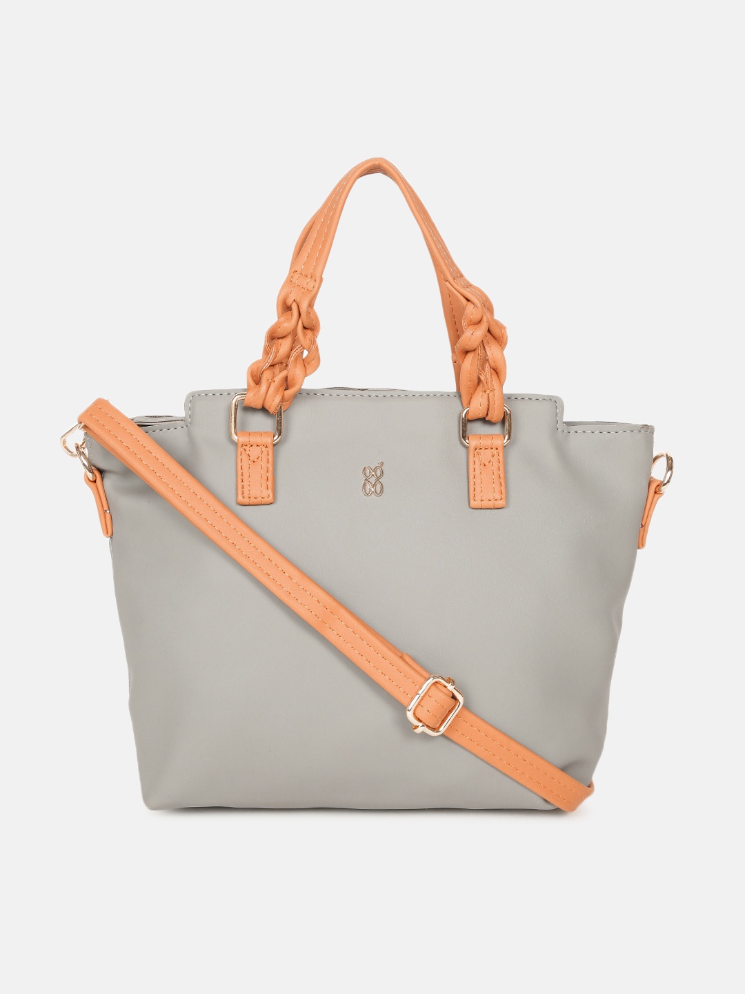 

Baggit Grey Structured Handheld Bag