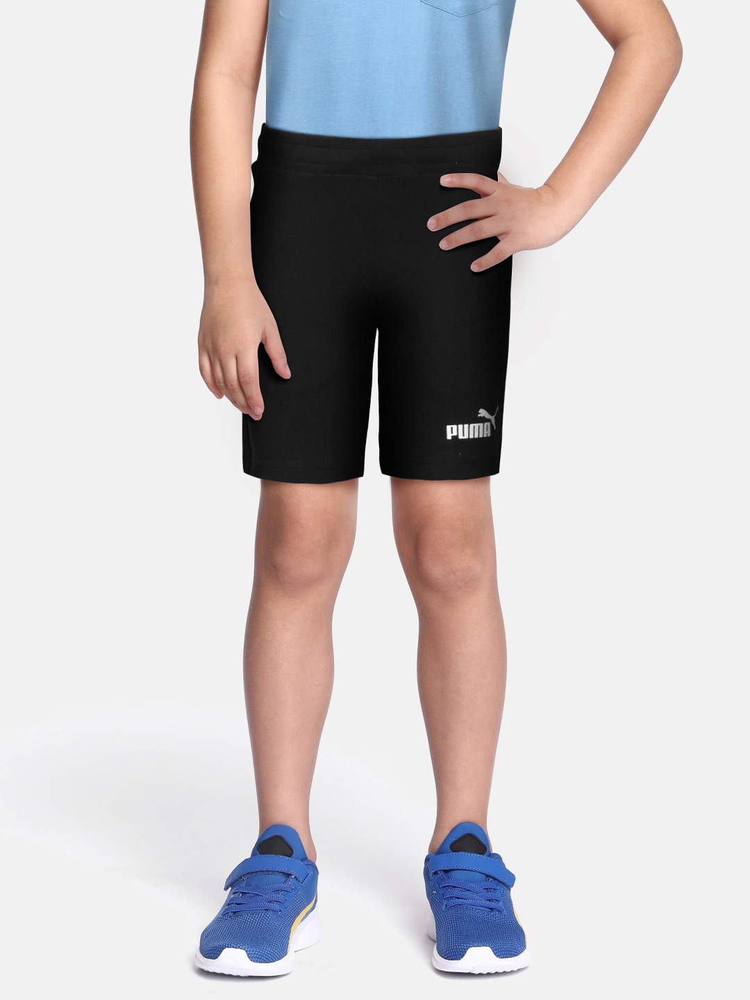 

Puma Boys Black Solid Pure Cotton Shorts