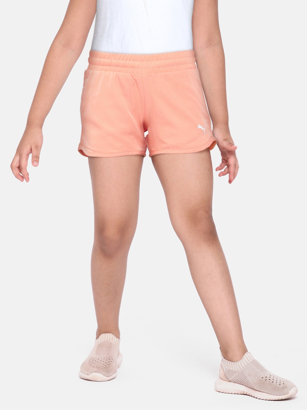 

Puma Girls Peach-Coloured Active Youth Shorts