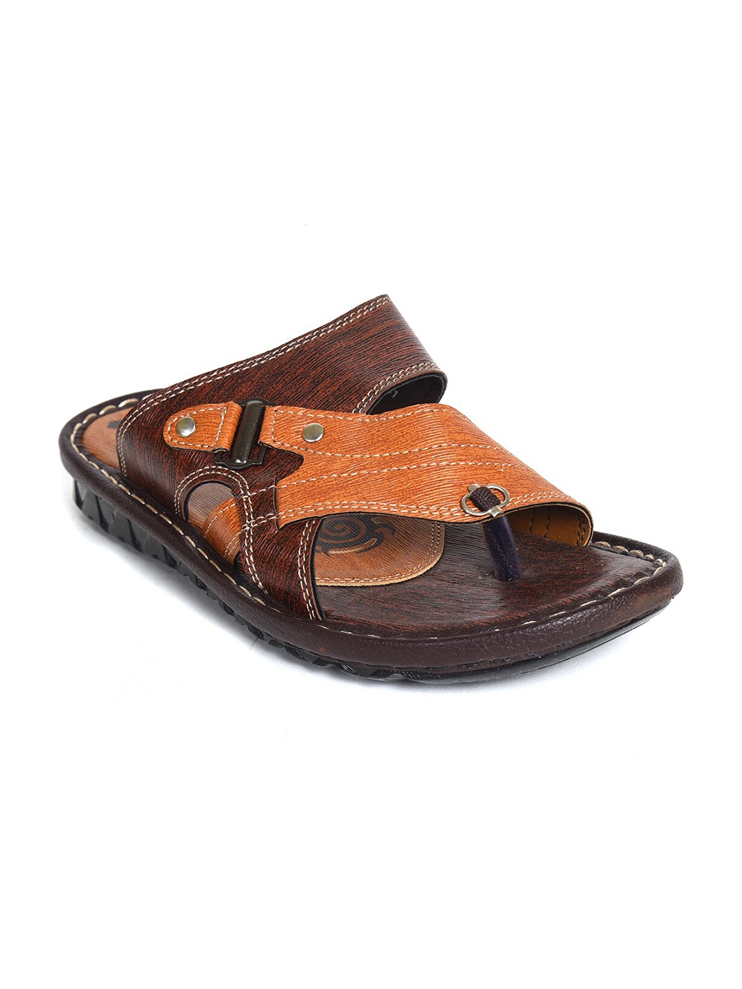 

Ajanta Men Brown Comfort Sandals