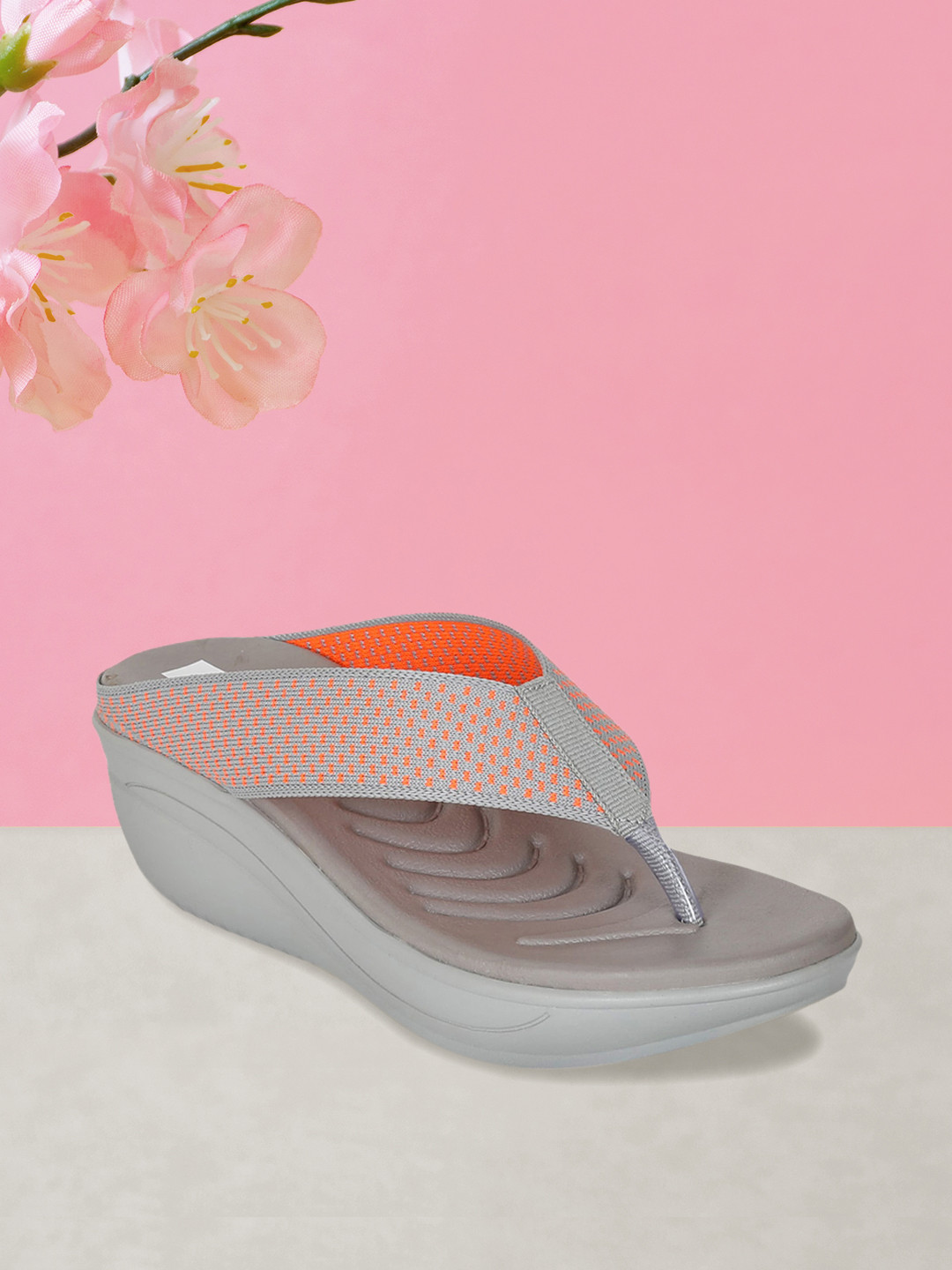

Zyla Orange Wedge Sandals