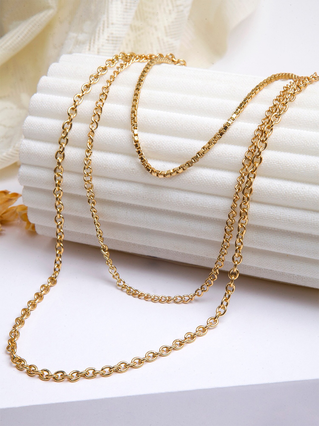 

KARATCART Gold-Plated Layered Chain