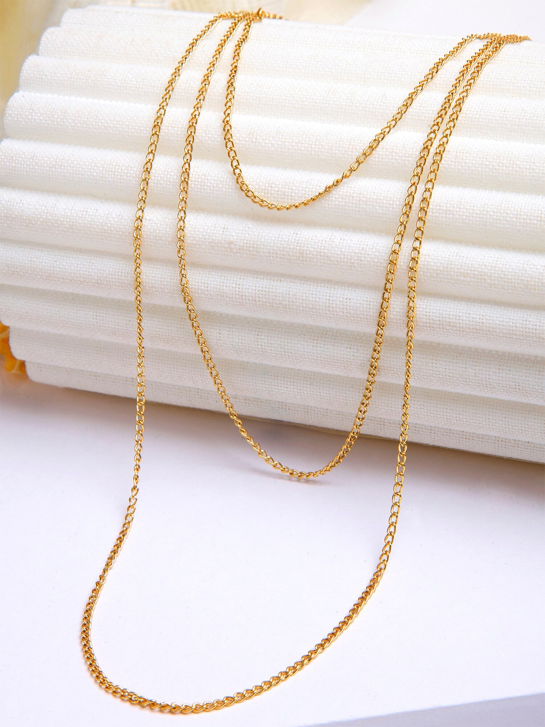 

KARATCART Gold-Toned Gold-Plated Layered Chain