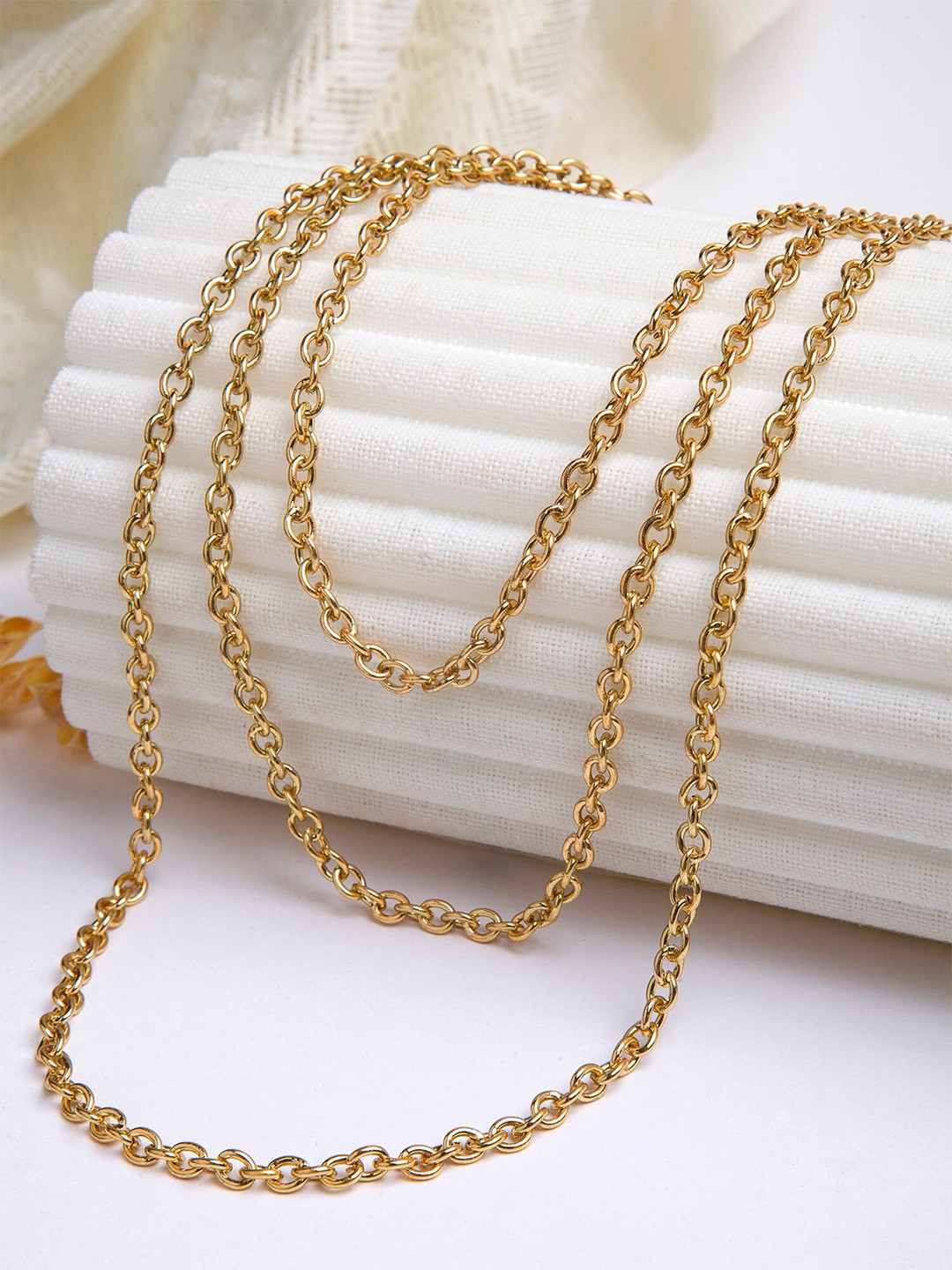 

KARATCART Gold-Toned Gold-Plated Layered Chain