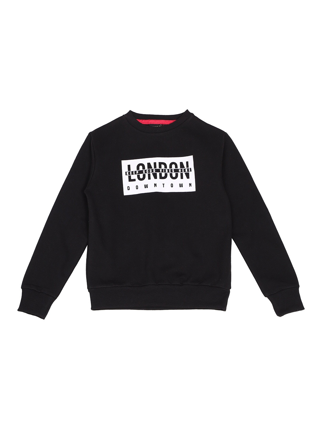 

CREMLIN CLOTHING Boys Black Printed Sweatshirt