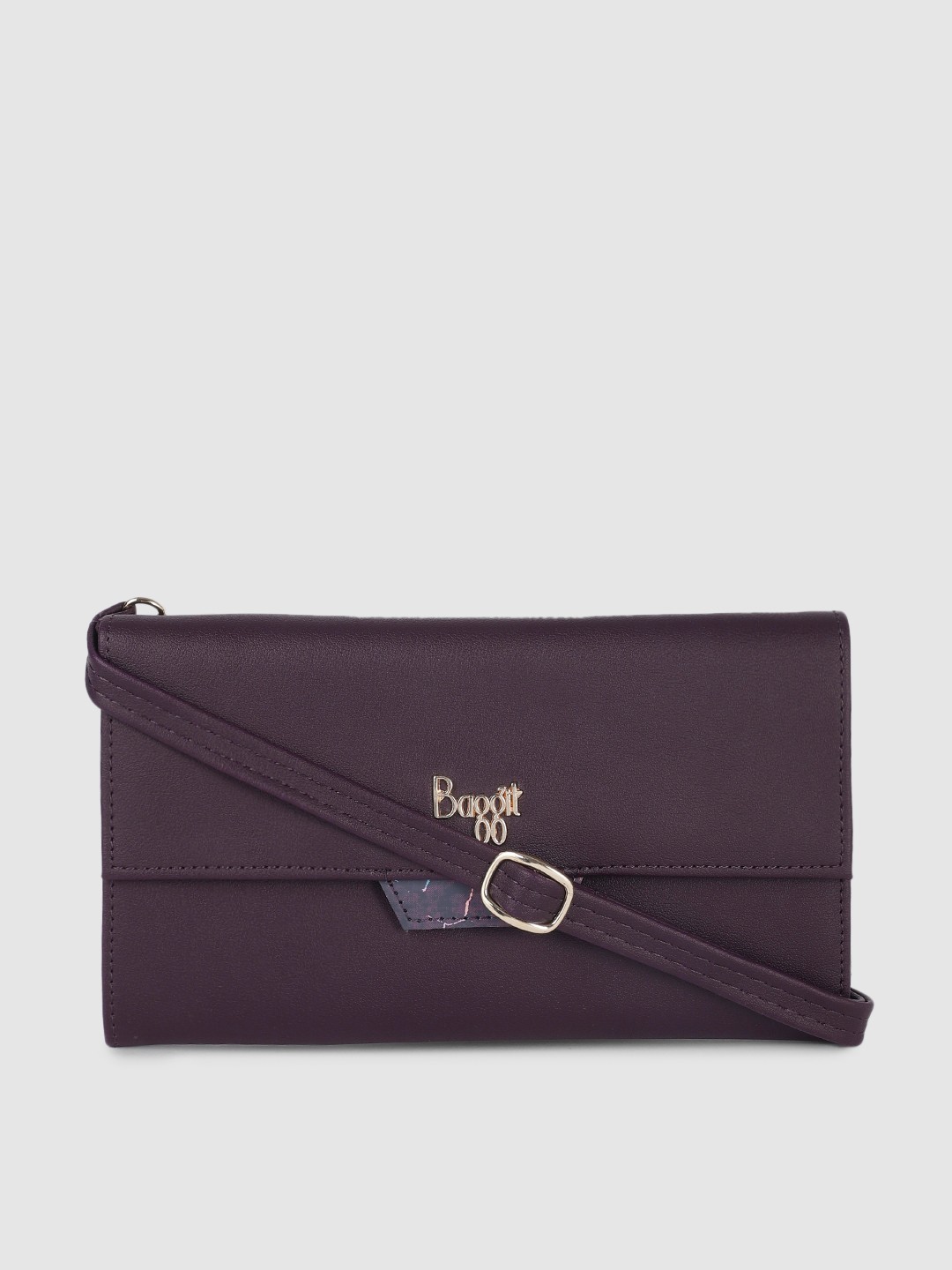 

Baggit Women Purple Solid Two Fold Wallet