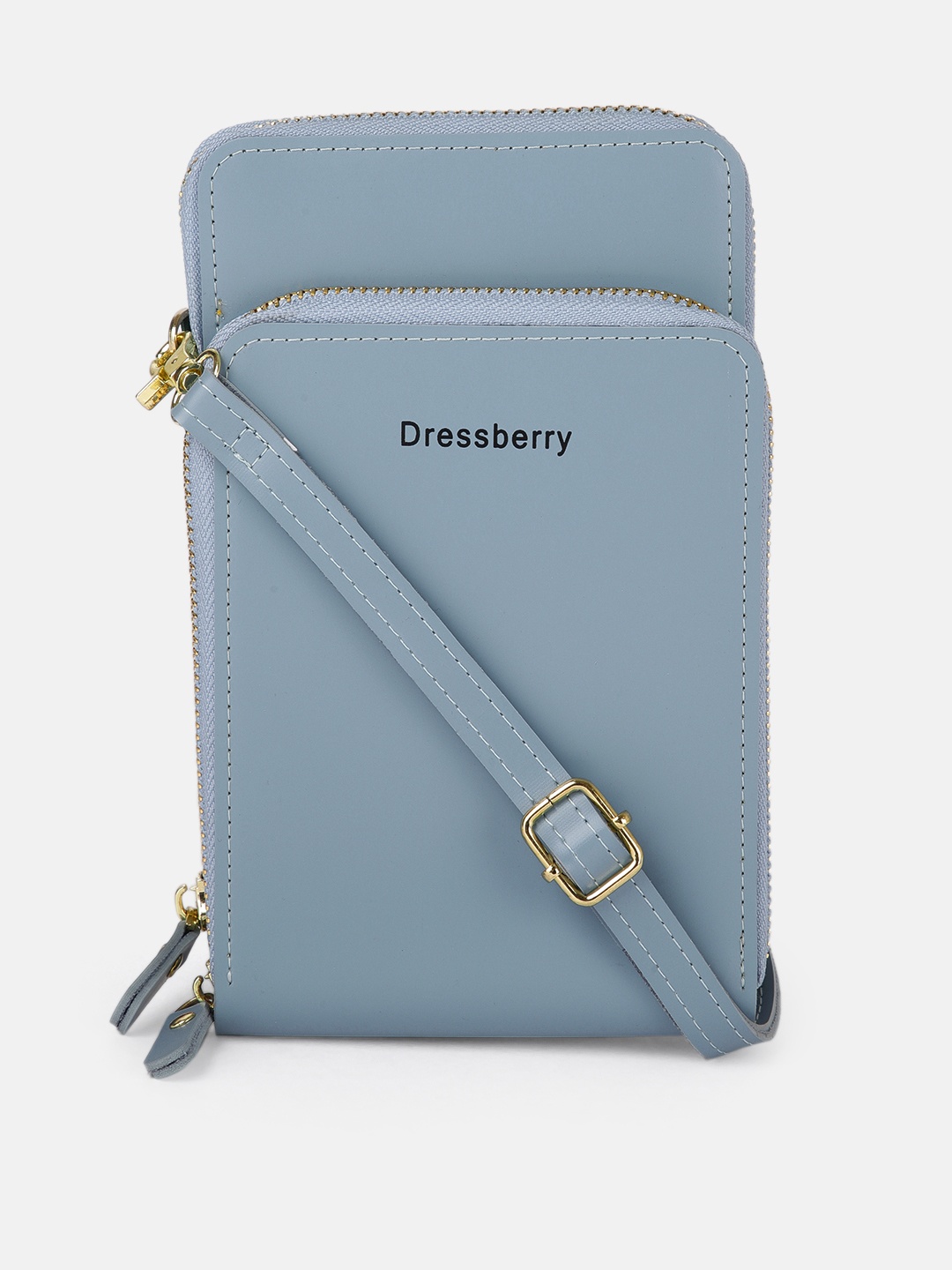 

DressBerry Women Blue Solid Mobile Pouch with Sling Strap