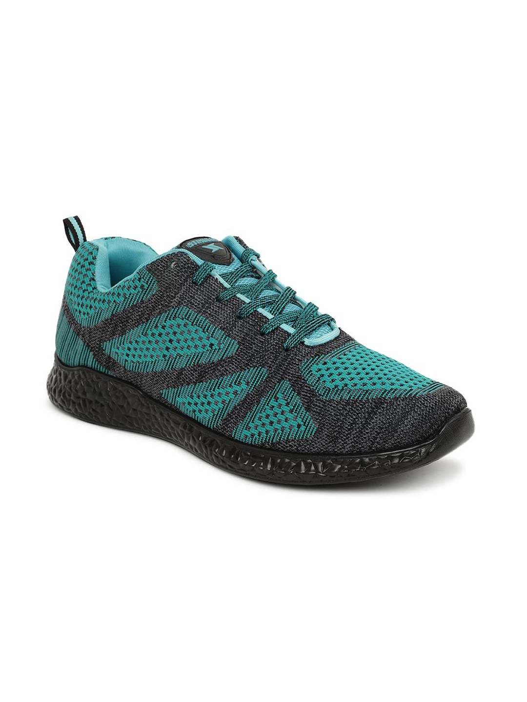 

Paragon Men Turquoise Blue Woven Design Sneakers