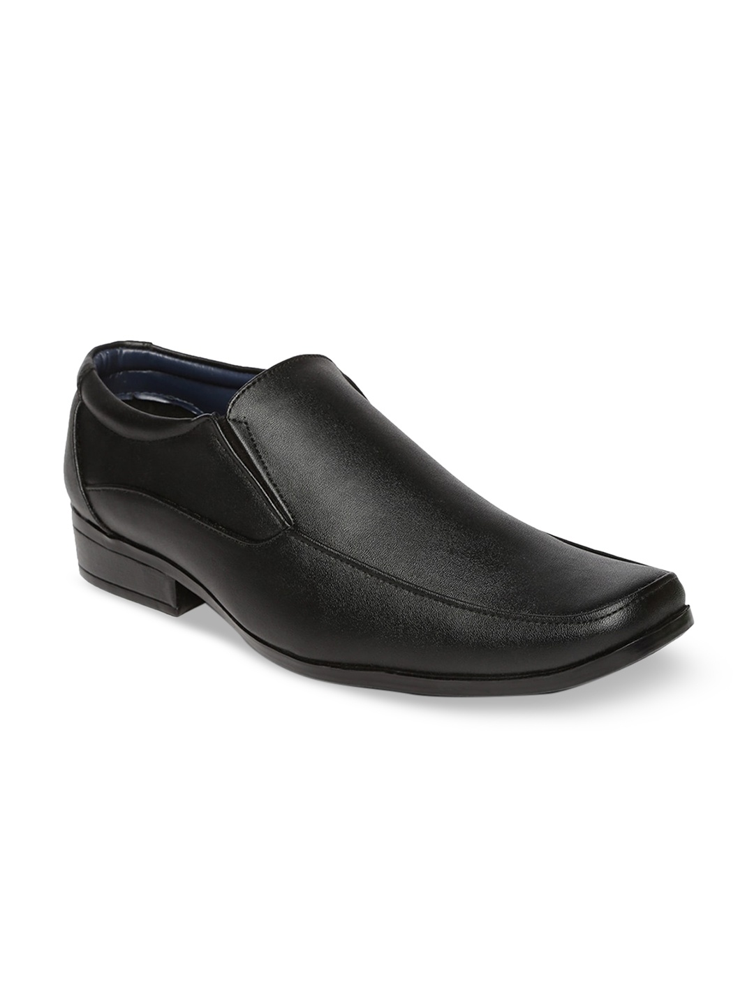 

Paragon Men Black Solid Formal Slip-Ons
