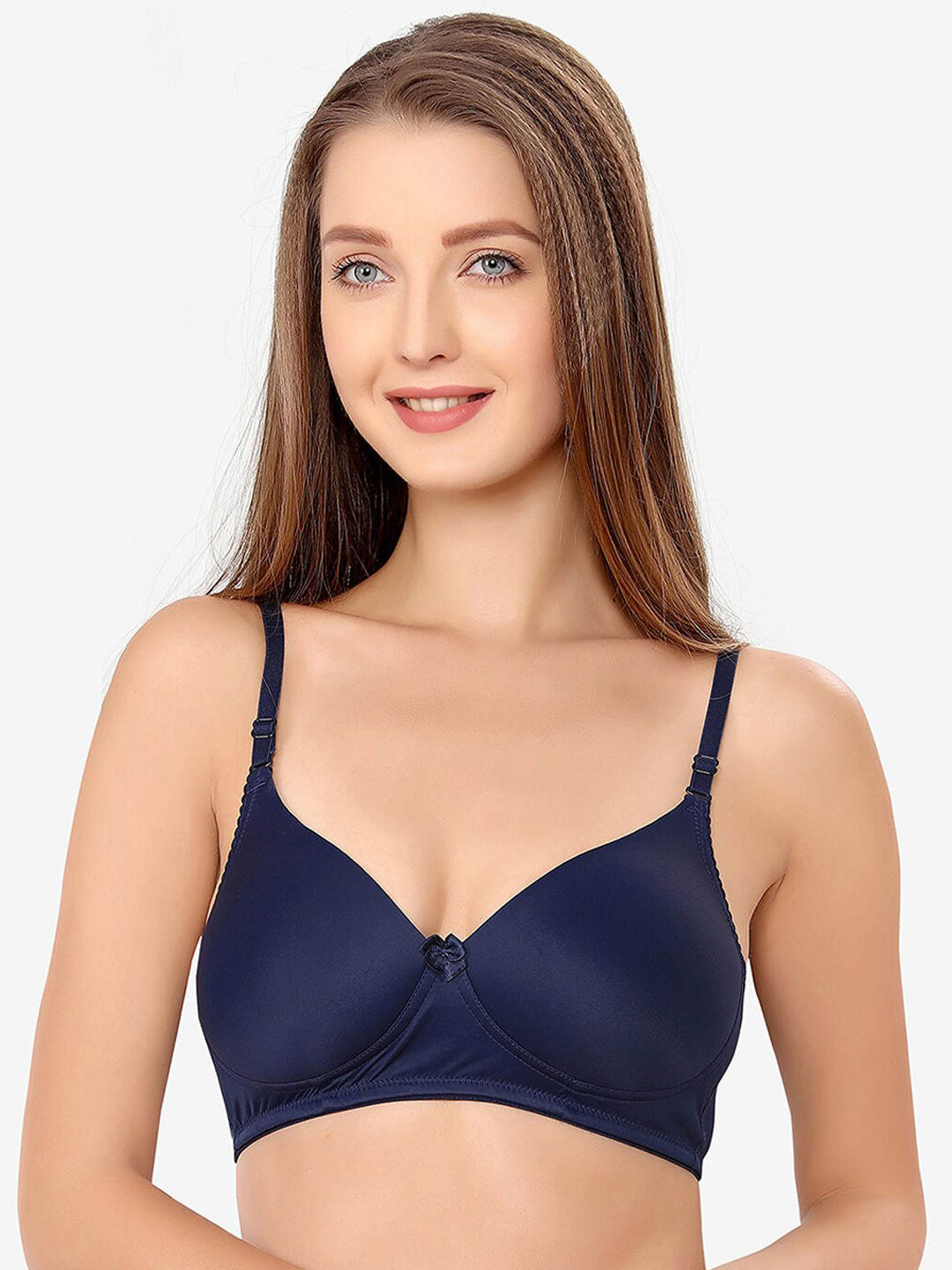 

Candour London Navy Blue T-shirt Bra - Lightly Padded