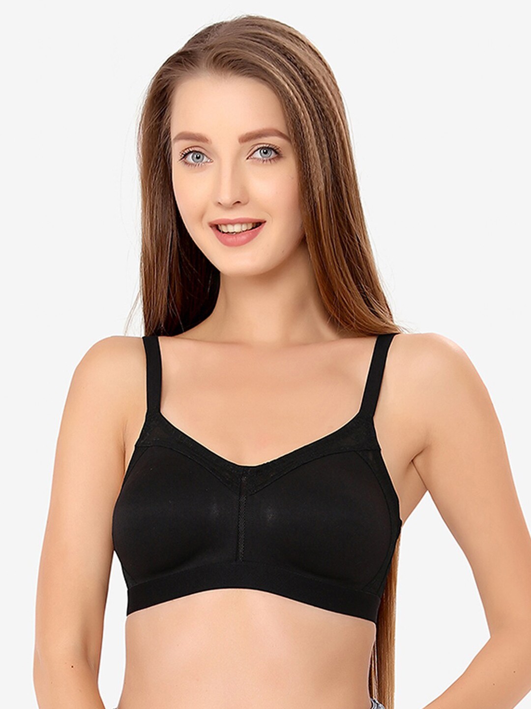 

Candour London Black Minimizer Bra