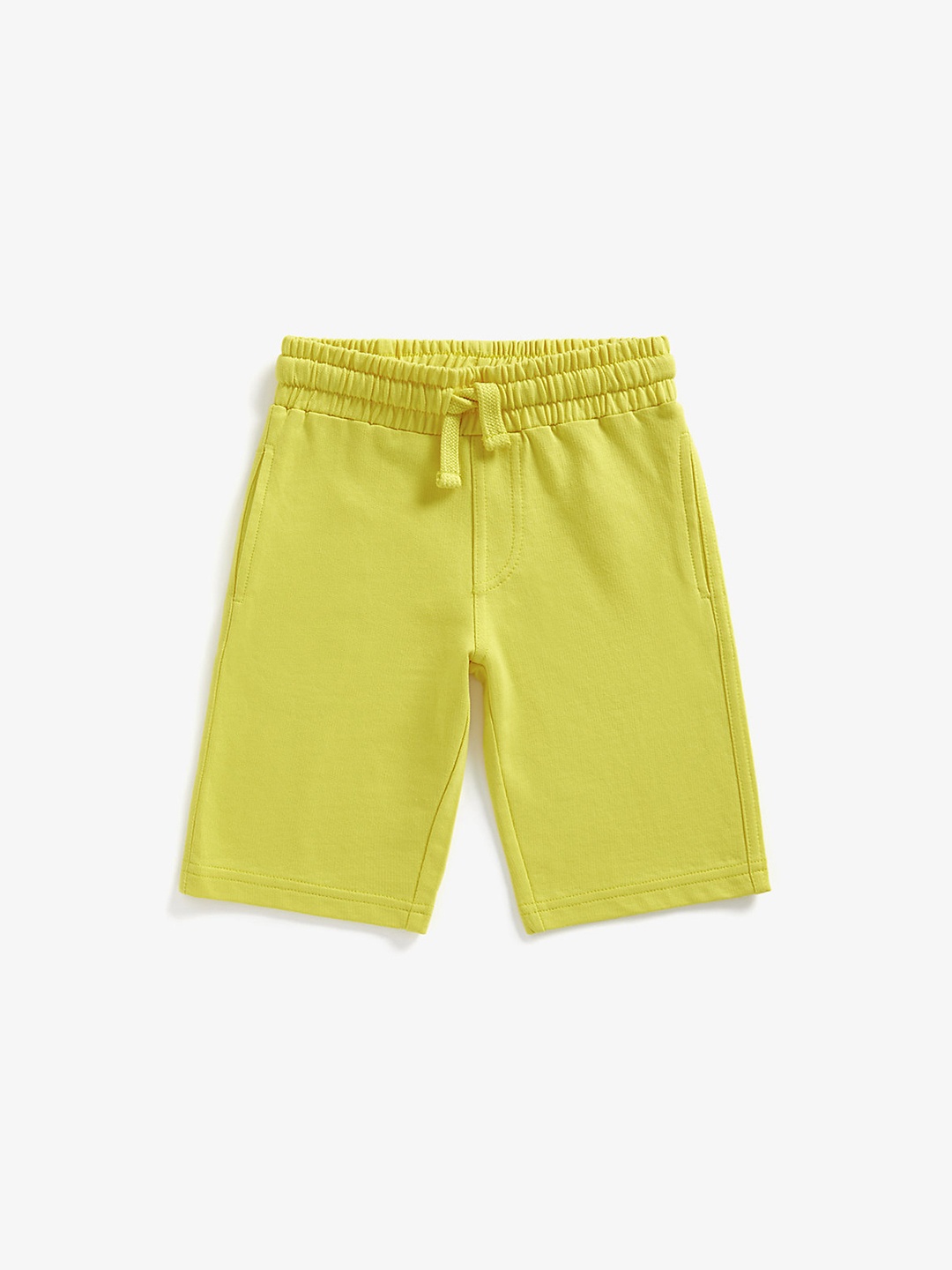 

mothercare Boys Yellow Solid Regular Fit Pure Cotton Shorts