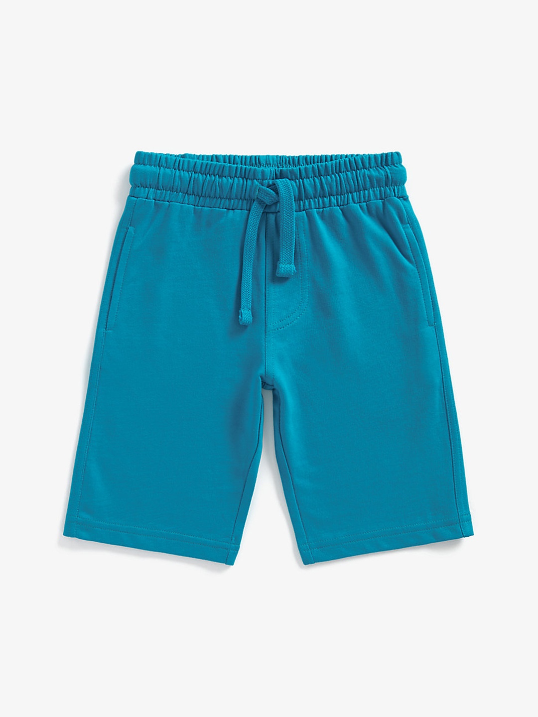 

mothercare Boys Blue Solid Regular Fit Mid-Rise Pure Cotton Regular Shorts