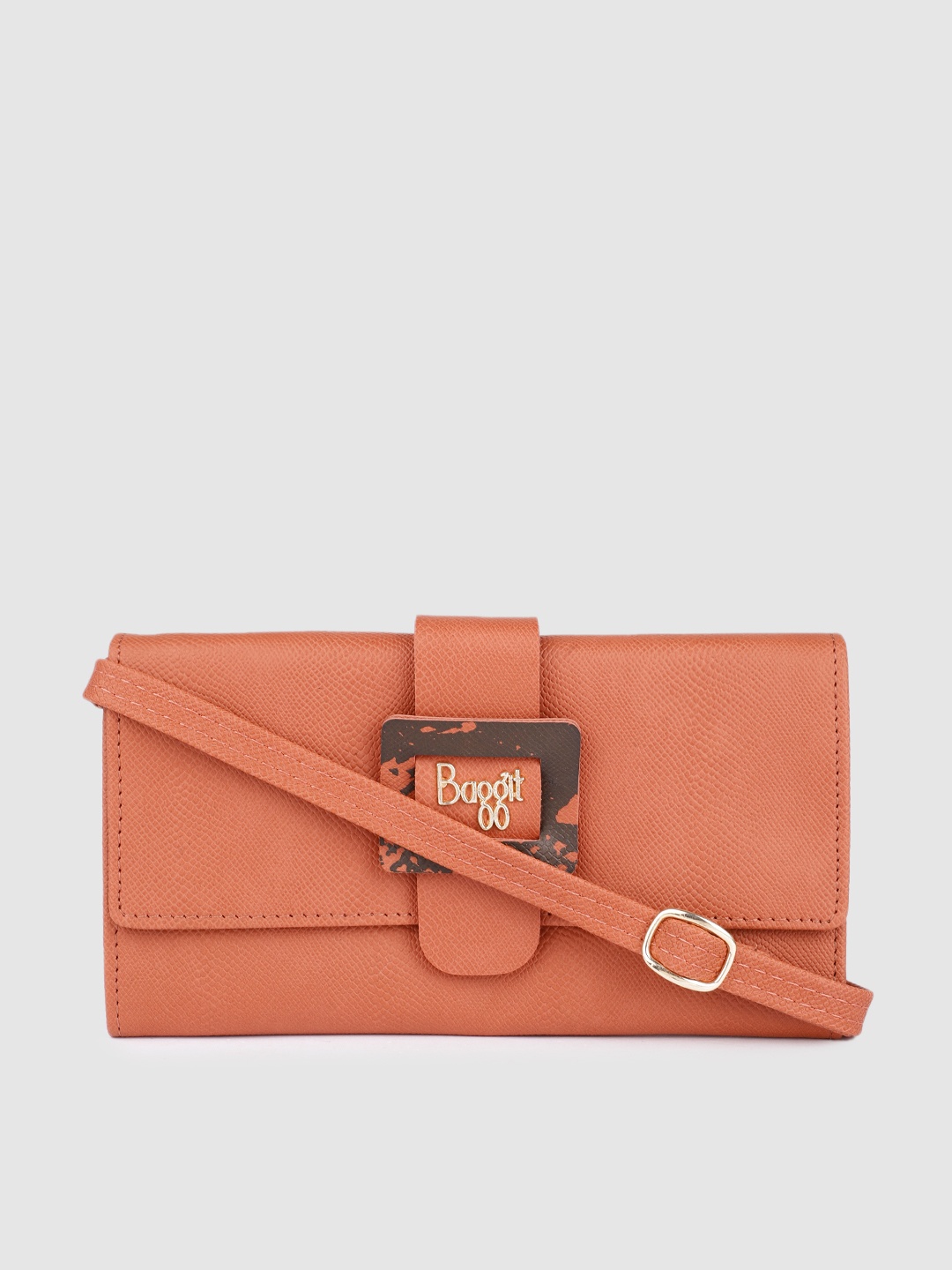 

Baggit Women Coral Pink Two Fold Wallet