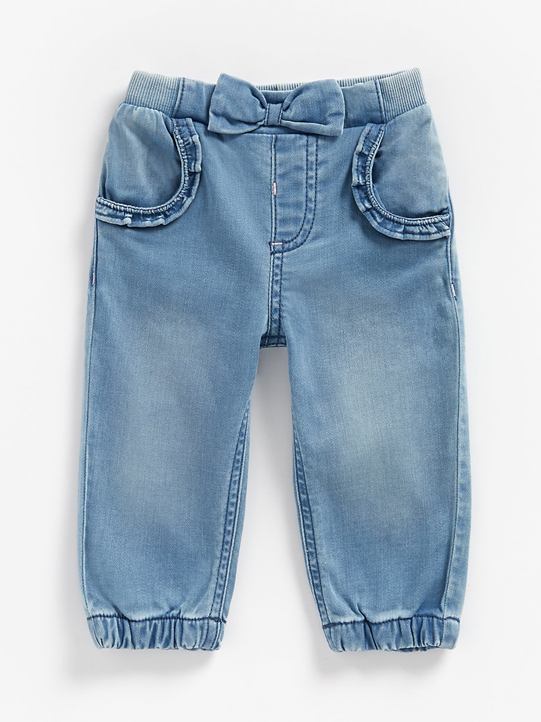 

mothercare Girls Blue Regular Fit Clean Look Stretchable Jeans