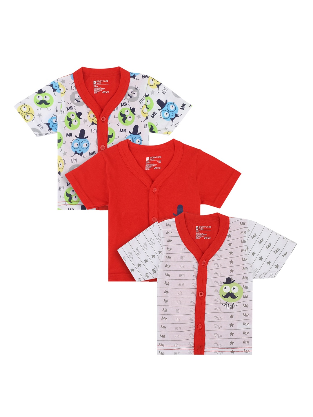 

Bodycare Kids Pack of 3 Assorted Cotton Innerwear Vests