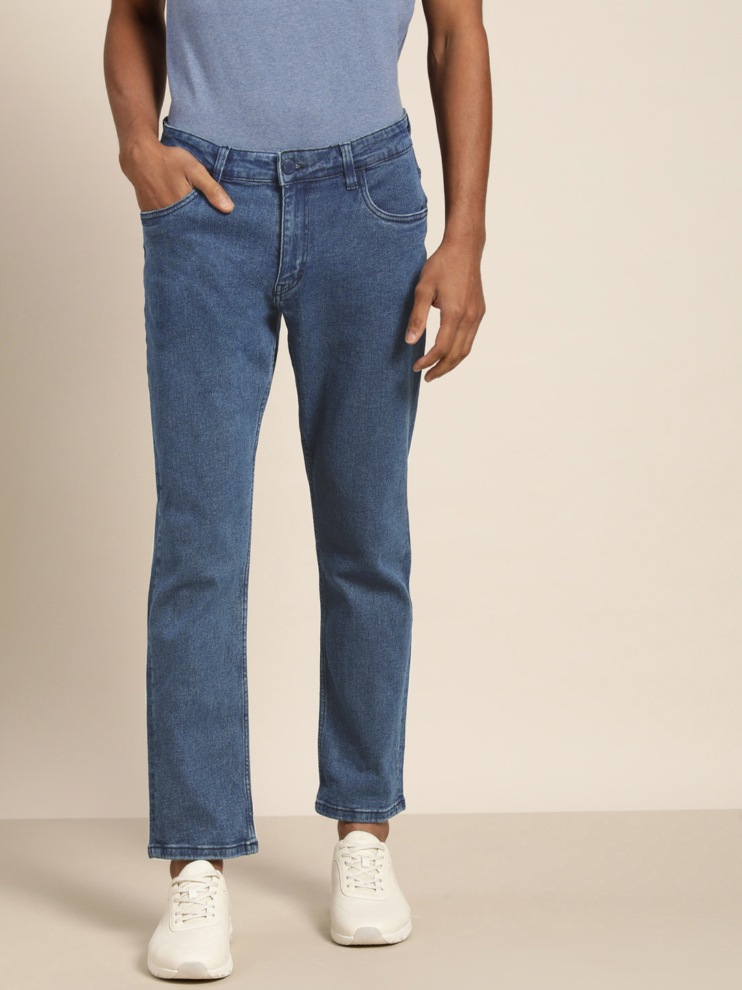

ether Men Blue Slim Fit Stretchable Jeans