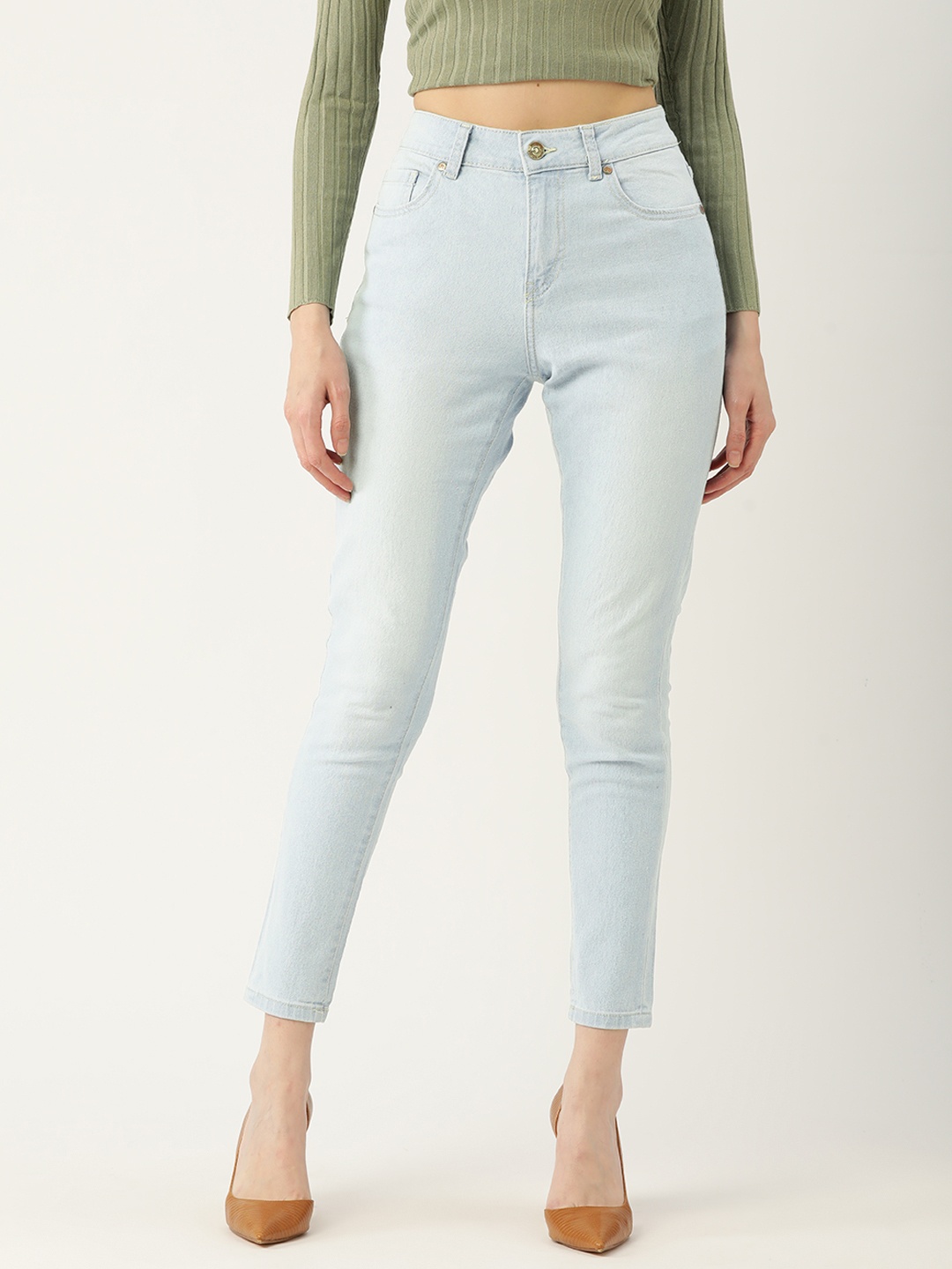 

DressBerry Women Blue Skinny Fit Light Fade Stretchable Jeans