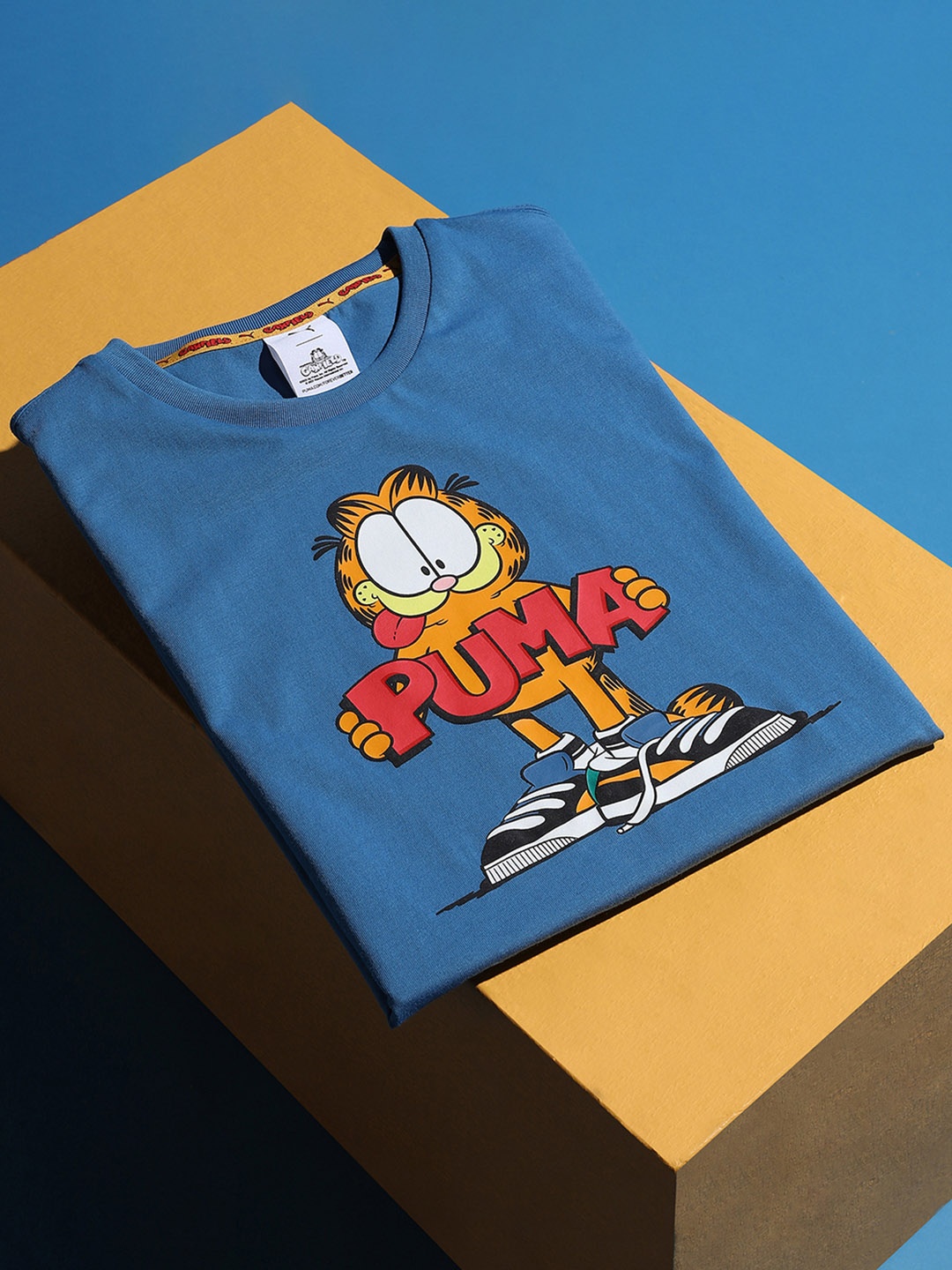 

Puma Boys Blue x Garfield Pure Cotton Printed T-shirt