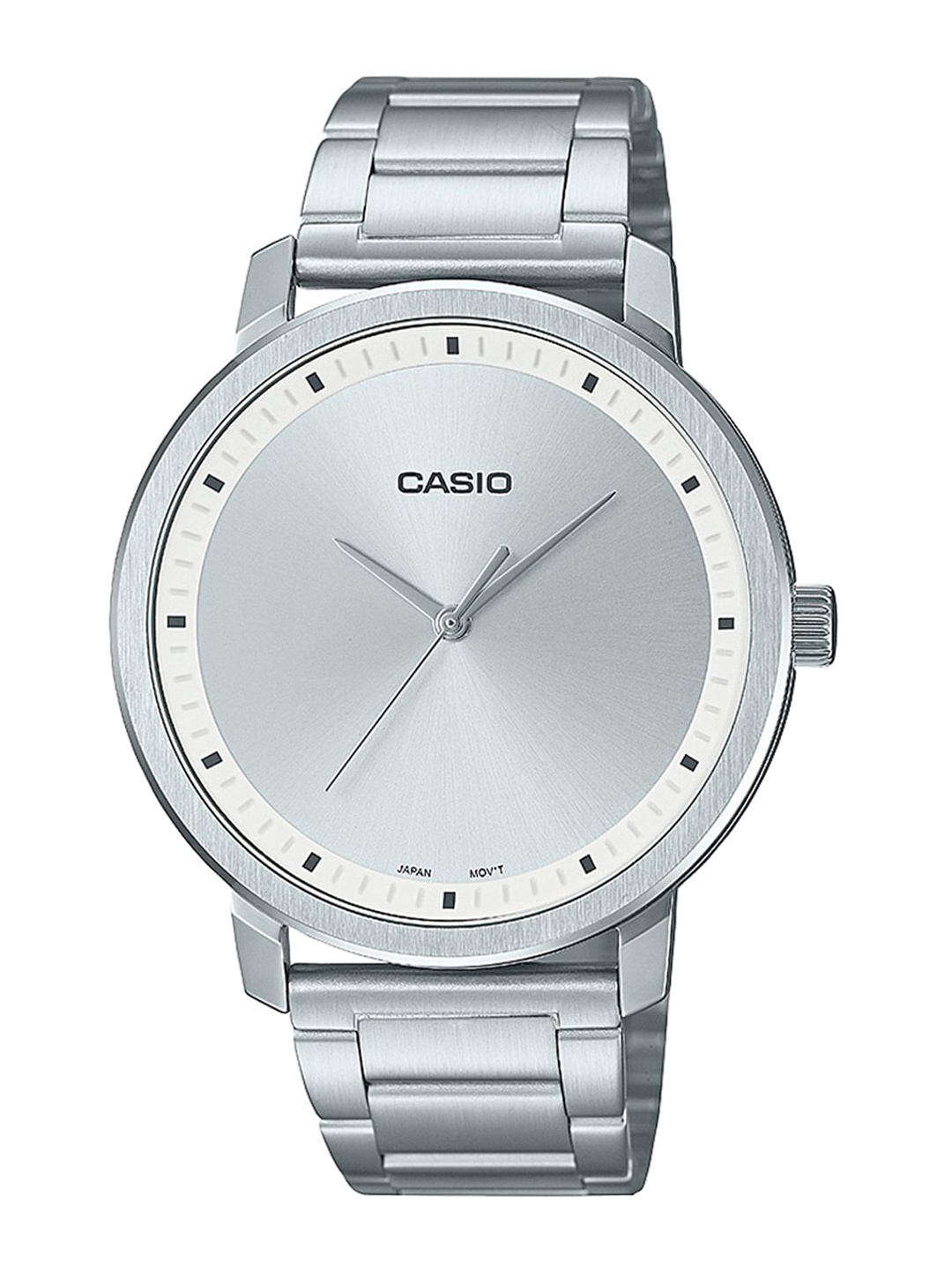

CASIO Men Silver-Toned Dial & Silver Toned Bracelet Style Straps Analogue Watch