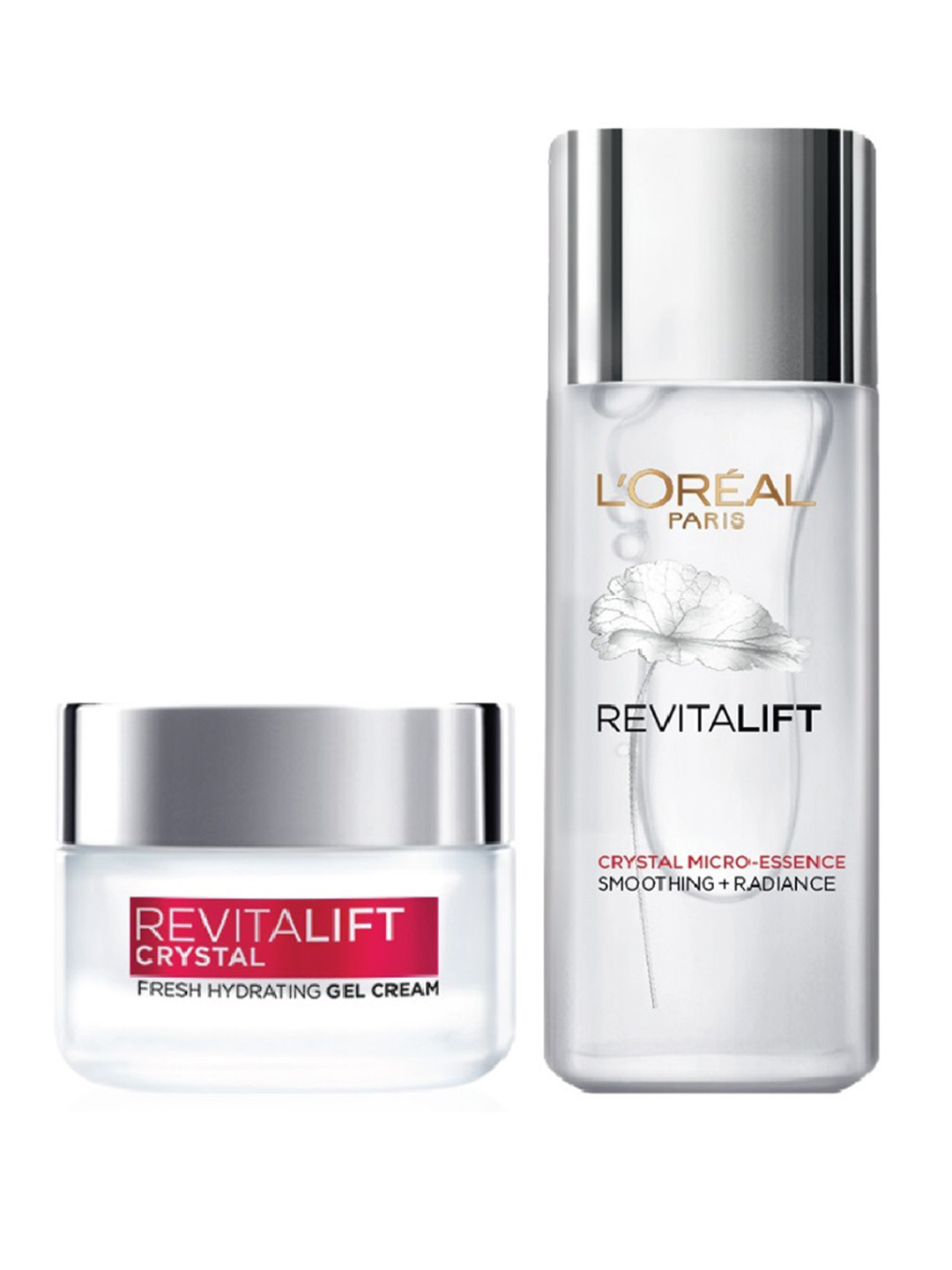 

LOreal Paris Set of Revitalift Crystal Gel Cream & Micro-Essence, White