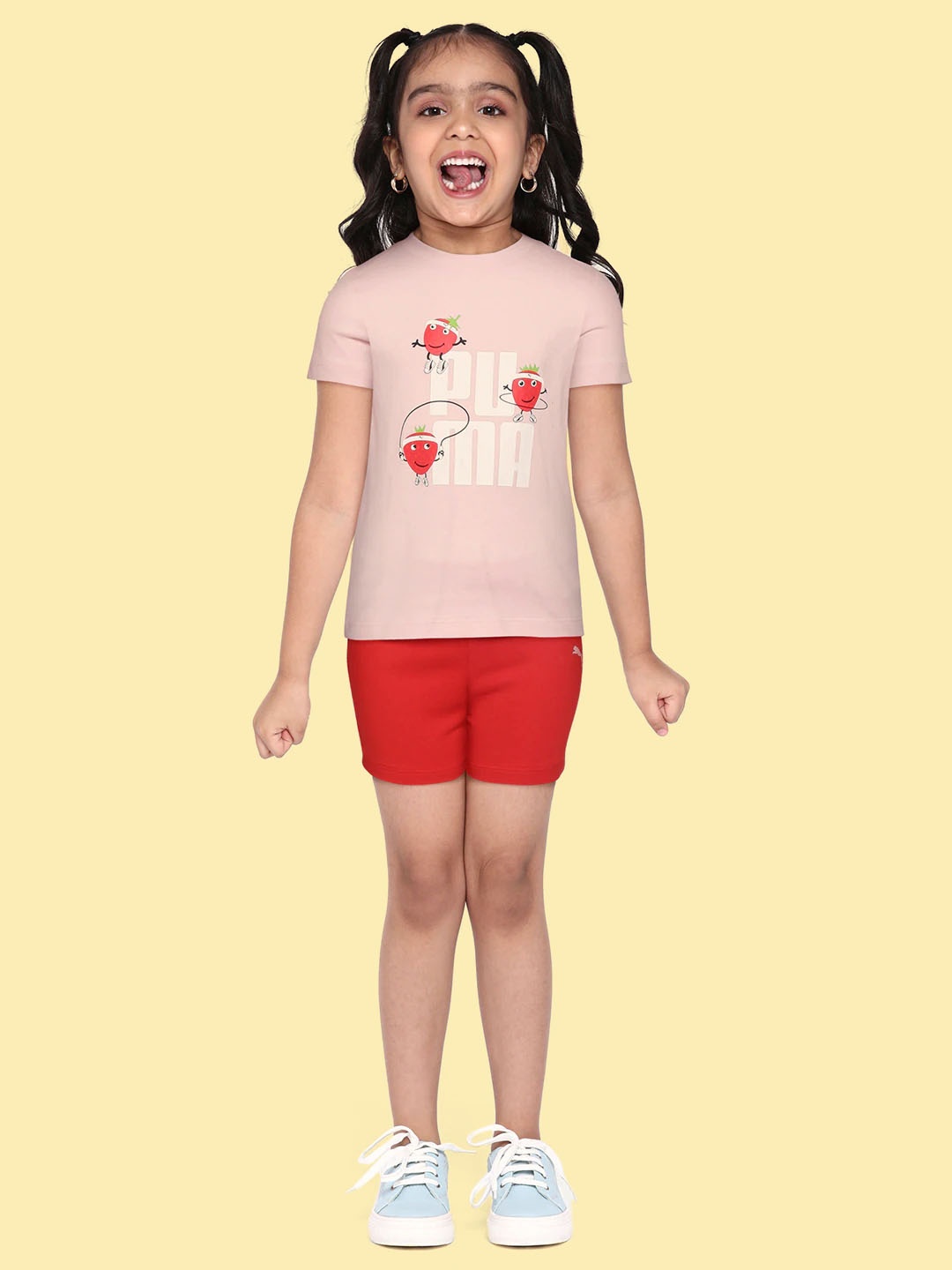 

Puma Infant Kids Pink & Red Graphic & Brand Logo Print Co-Ords Set