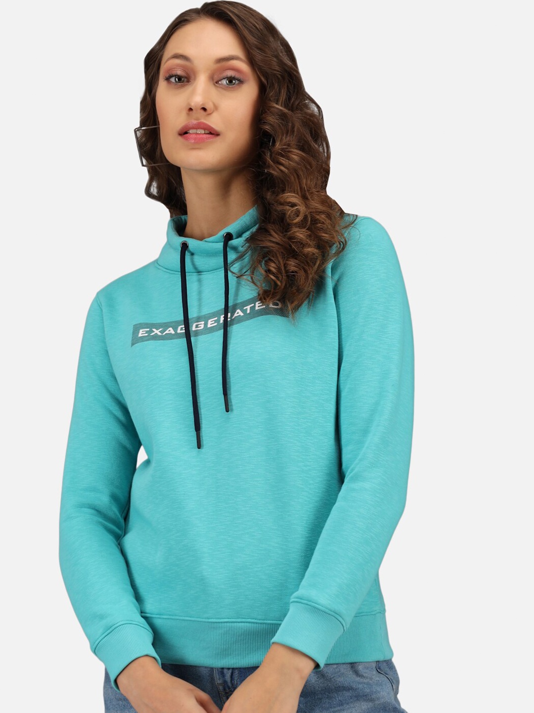

ANTI CULTURE Women Blue Sweatshirt
