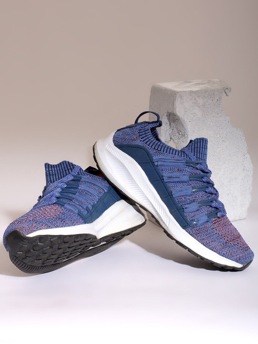 

IMPAKTO Men Blue Mesh Running Sport Shoes