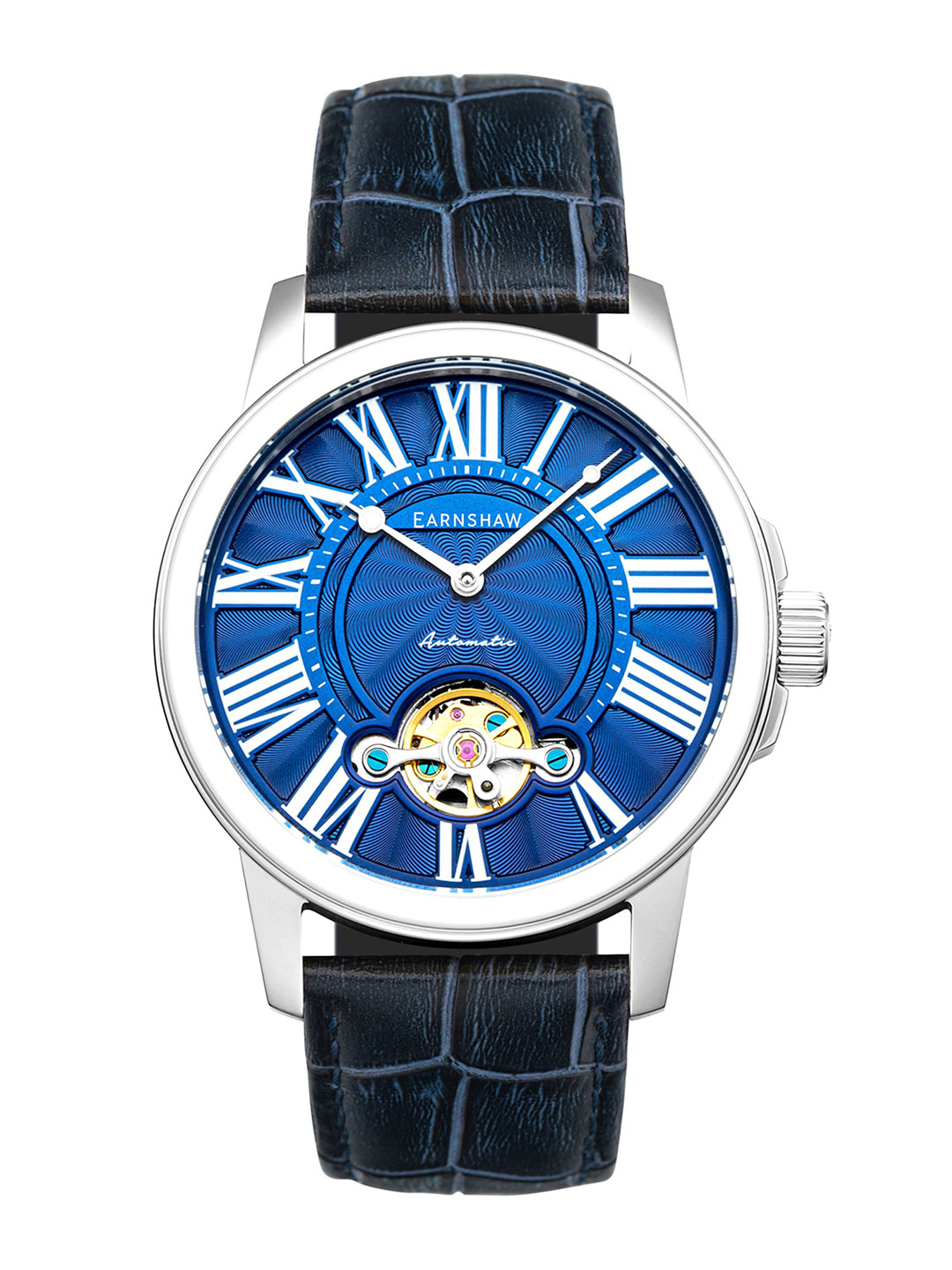 

EARNSHAW Men Blue Dial Analogue Automatic Motion Powered Watch ES-8196-03