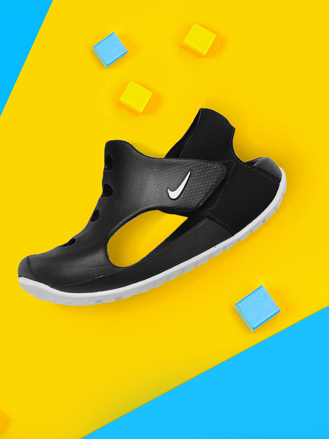 

Nike Boys Black Sunray Protect 3 (PS) Clogs