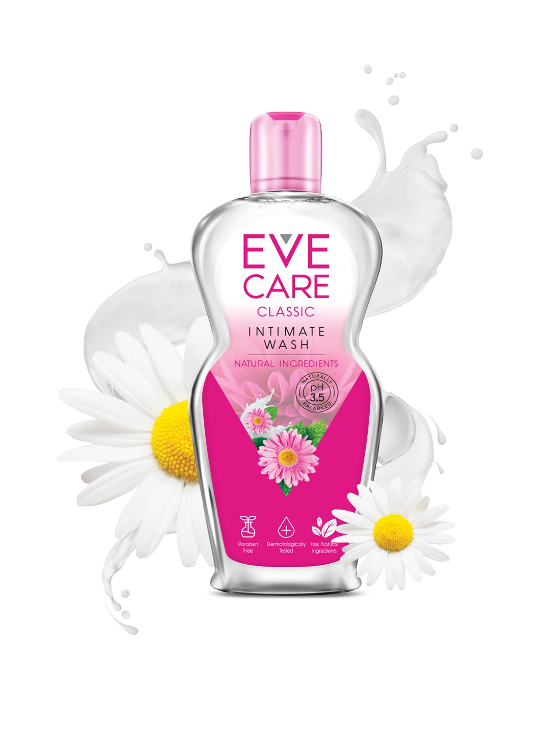 

EveCare Classic Intimate Wash with pH 3.5 & Natural Ingredients - 200 ml, Pink