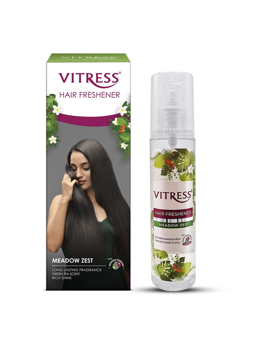 

Vitress Meadow Zest Hair Freshener Spray - 100 ml, Transparent