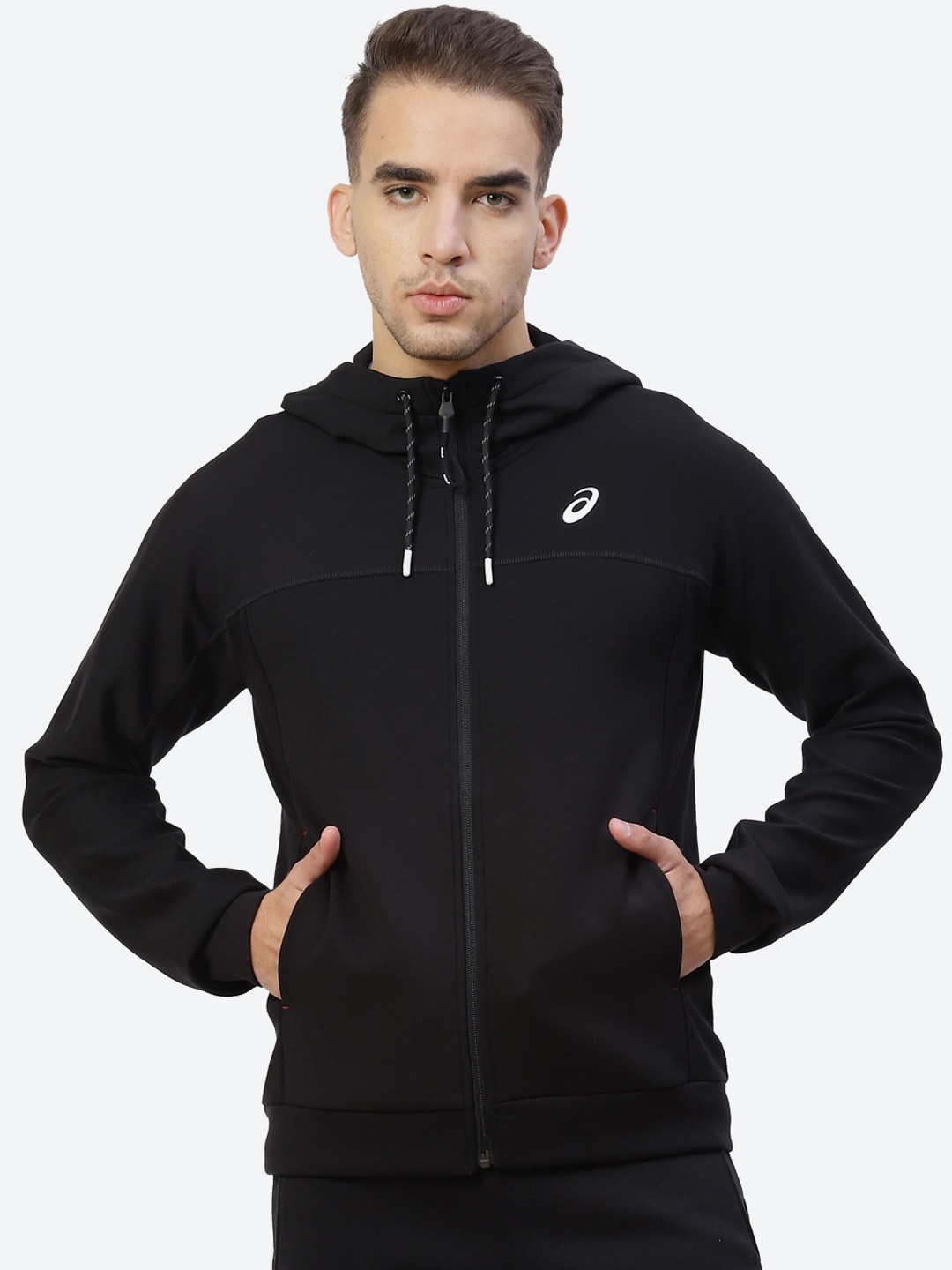 

ASICS Men Black KNIT Sporty Training Jacket