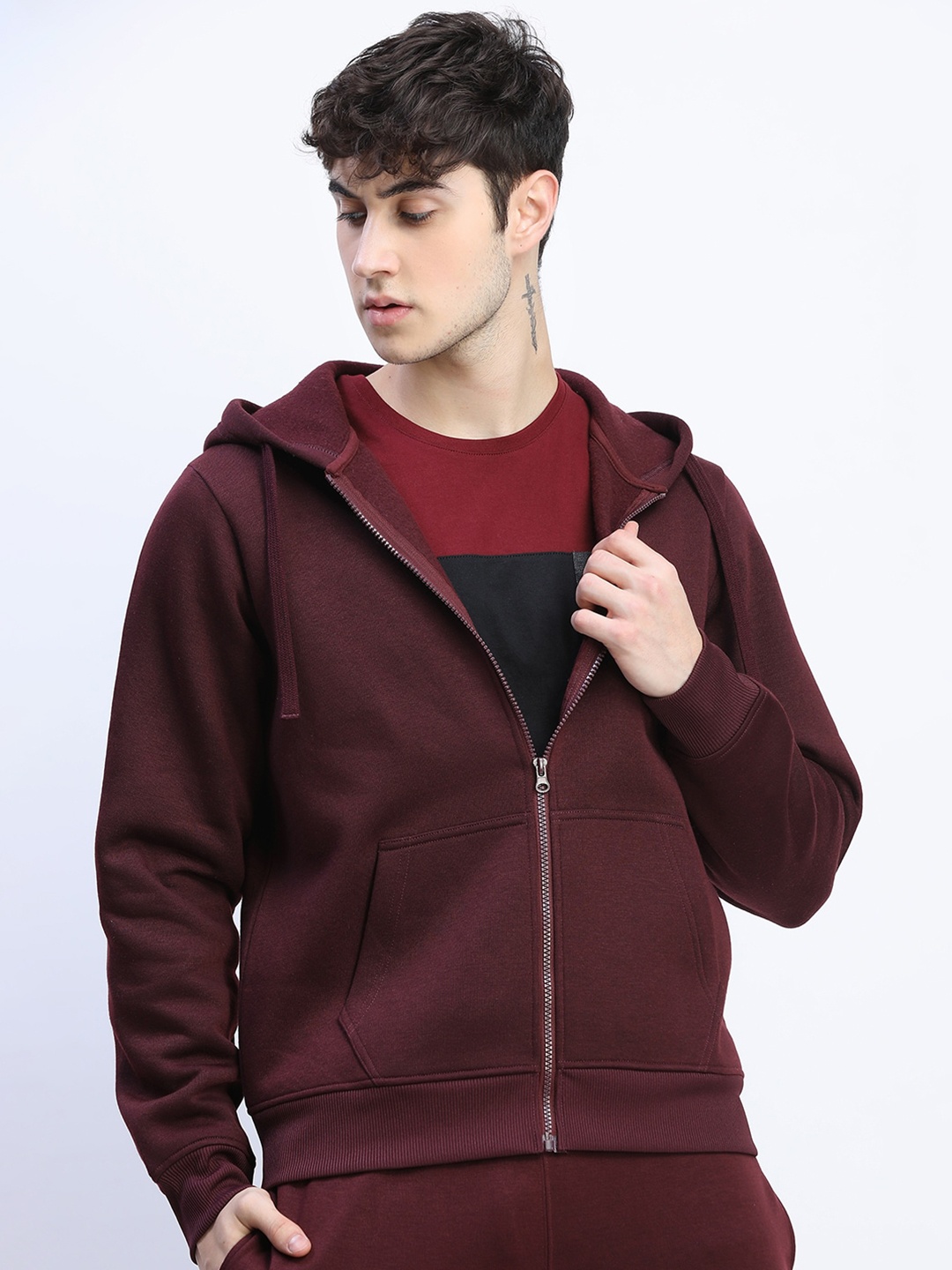 

HIGHLANDER Men Blue Hooded Sweatshirt