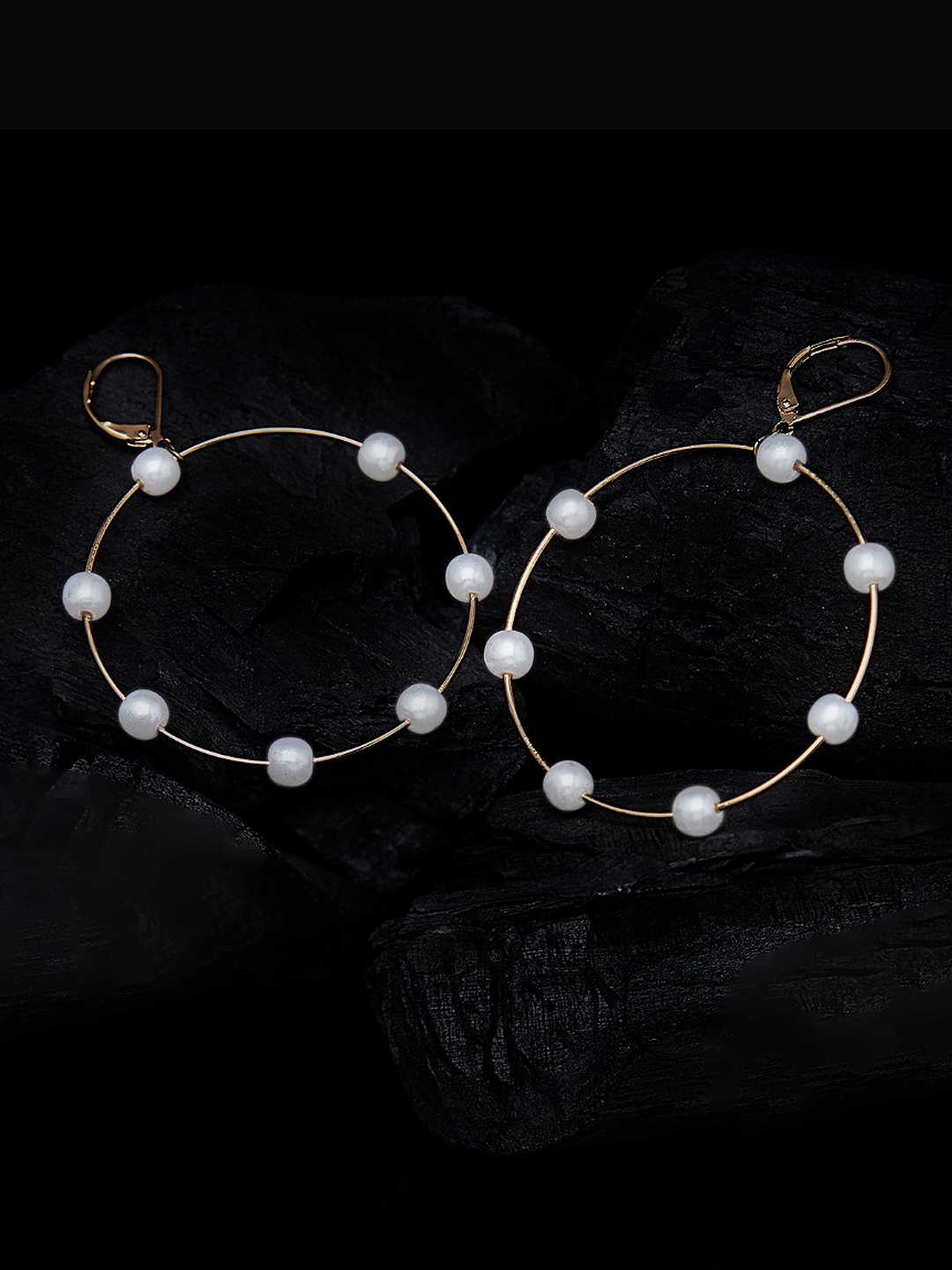 

AMI Gold-Toned Contemporary Hoop Earrings